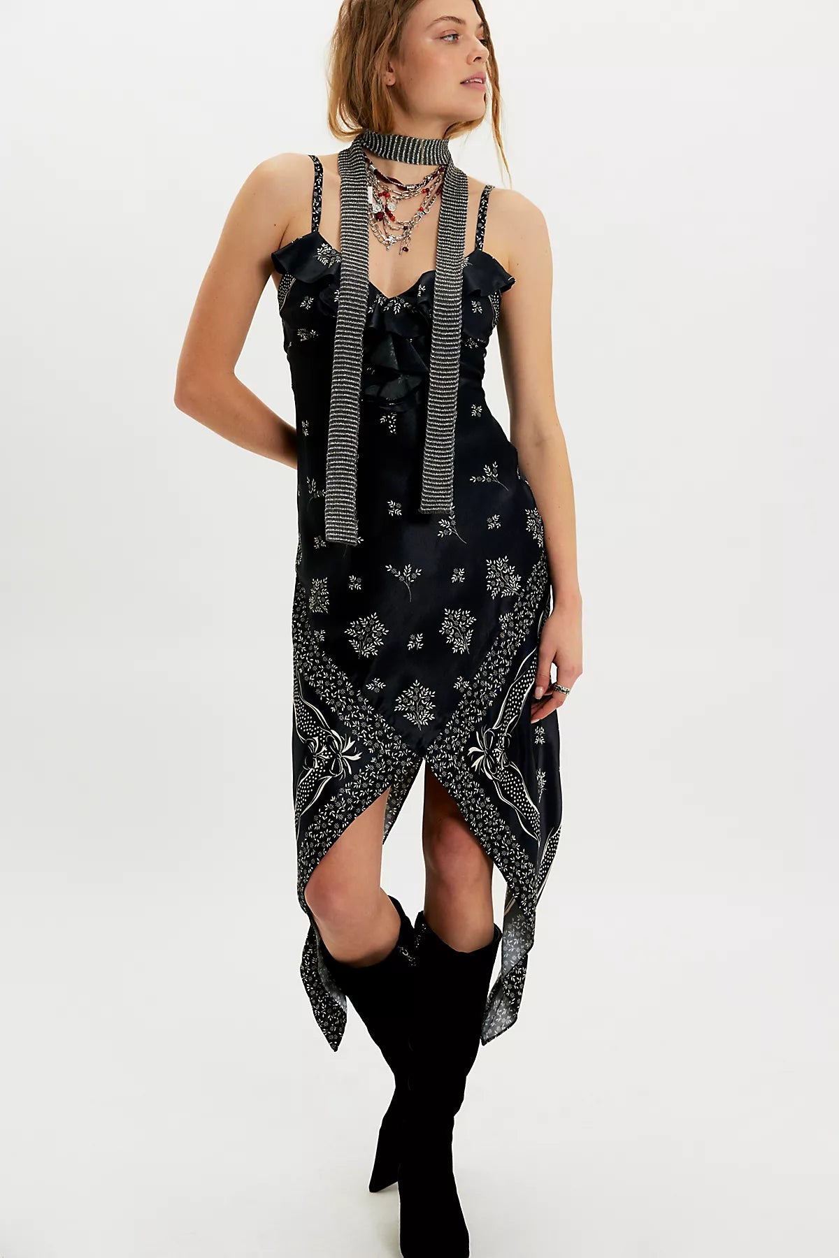 Anna Sui Handkerchief Midi Dress