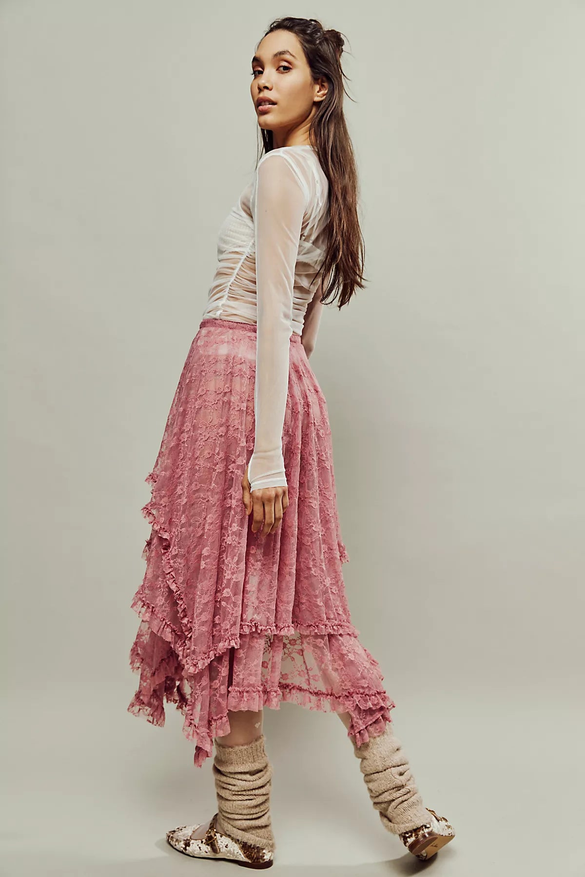 French Courtship Maxi Slip Skirt