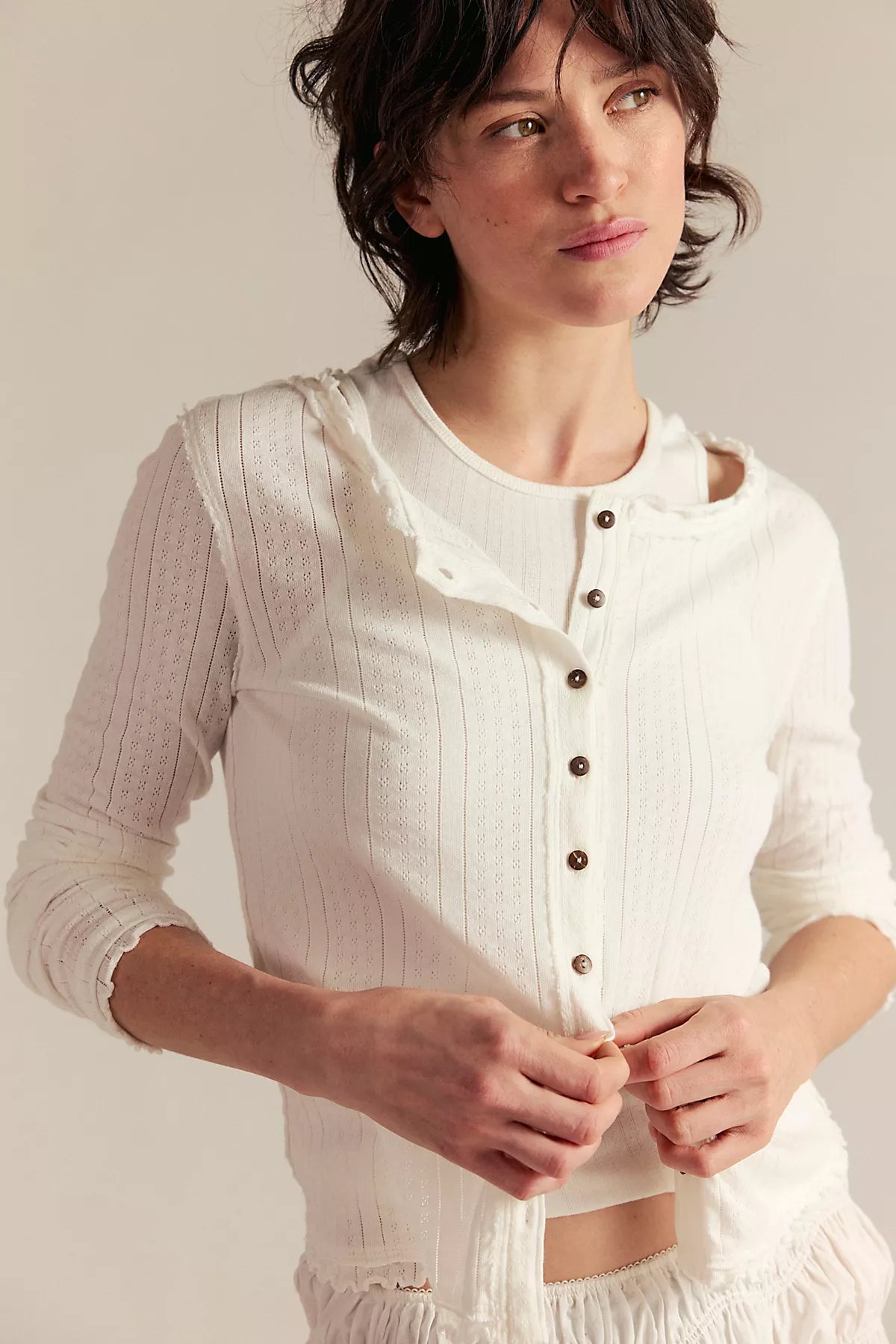 We The Free Penny Pointelle Cardi