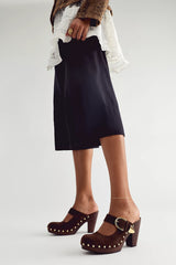 Frye Cindy Buckle Clogs