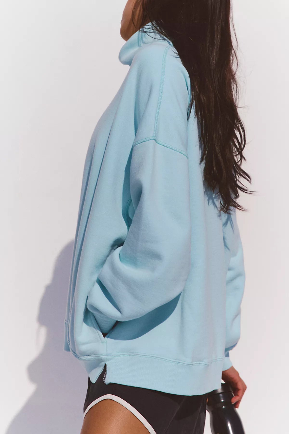 A Cut Above Mock Neck Pullover Sweatshirt