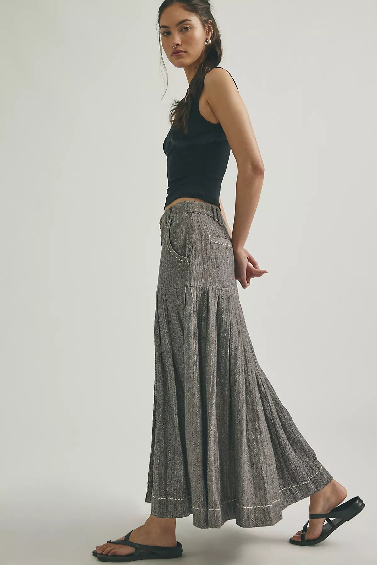 53rd Street Tailored Maxi Skirt