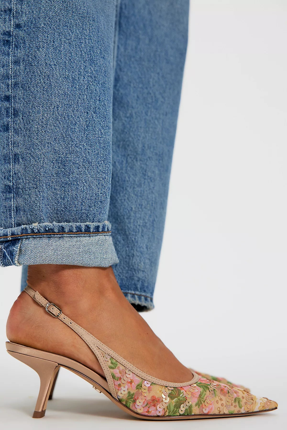 Bianca Mesh Sling Heels