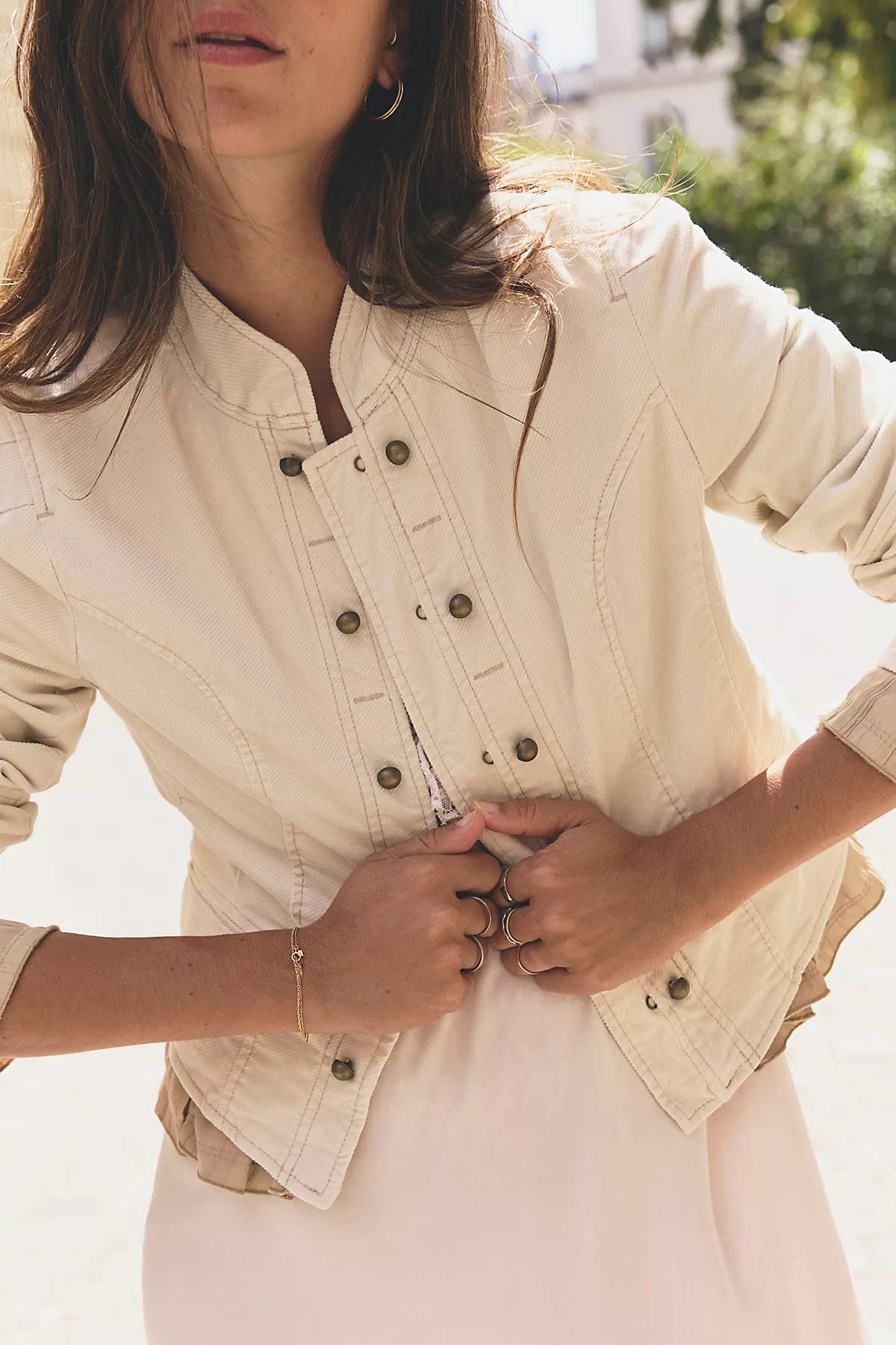 Cloud Nine Ruffle Band Jacket