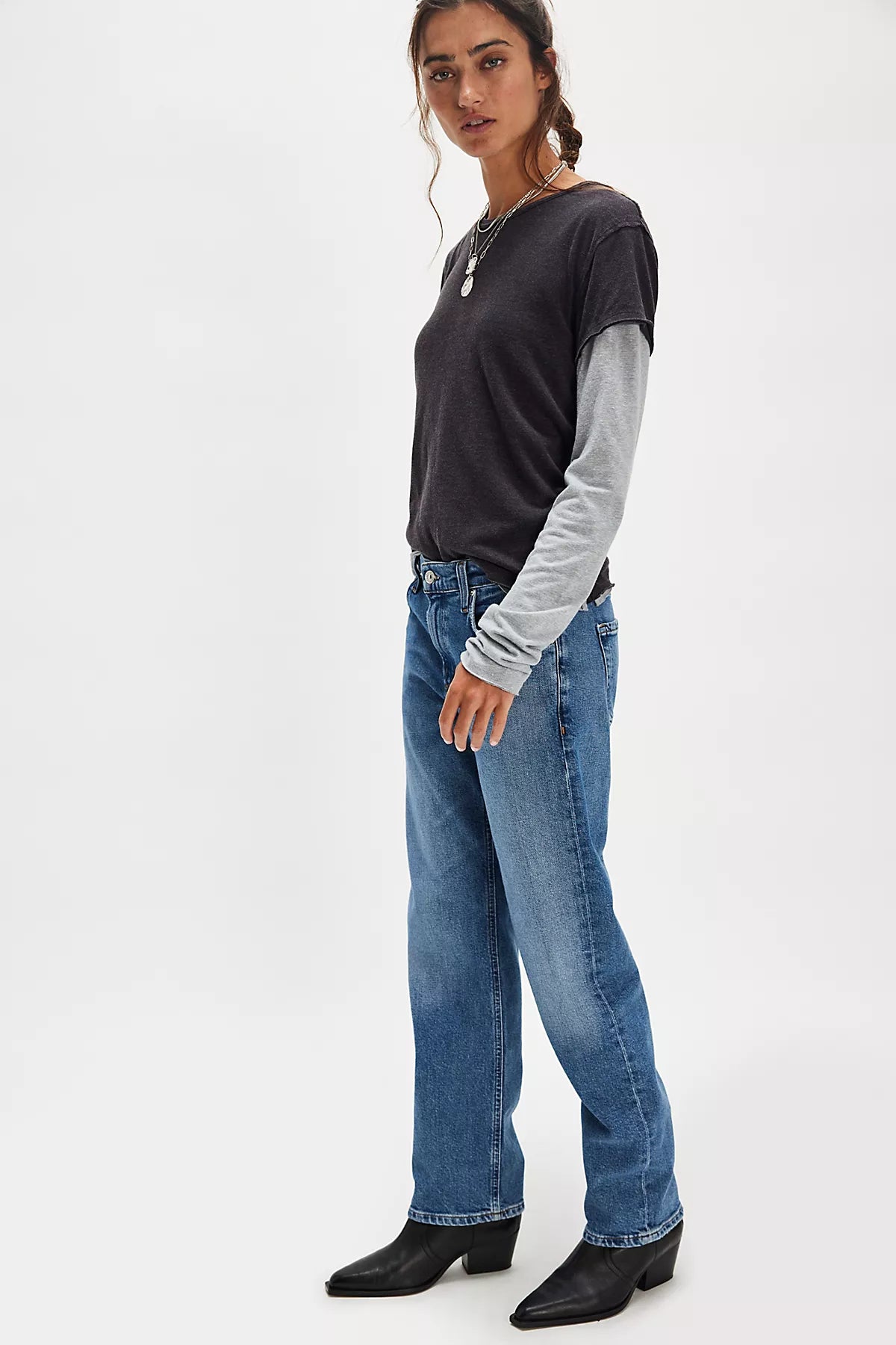 Citizens of Humanity Anissa Low-Rise Straight Leg Jeans