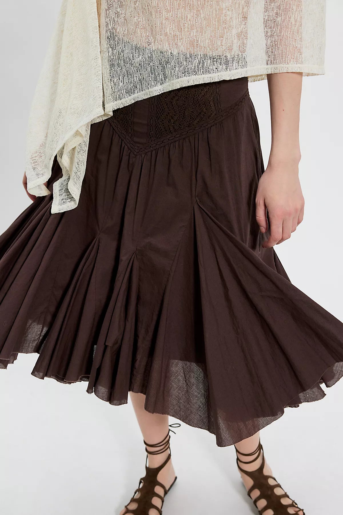 FP One Frida Godet Midi Skirt