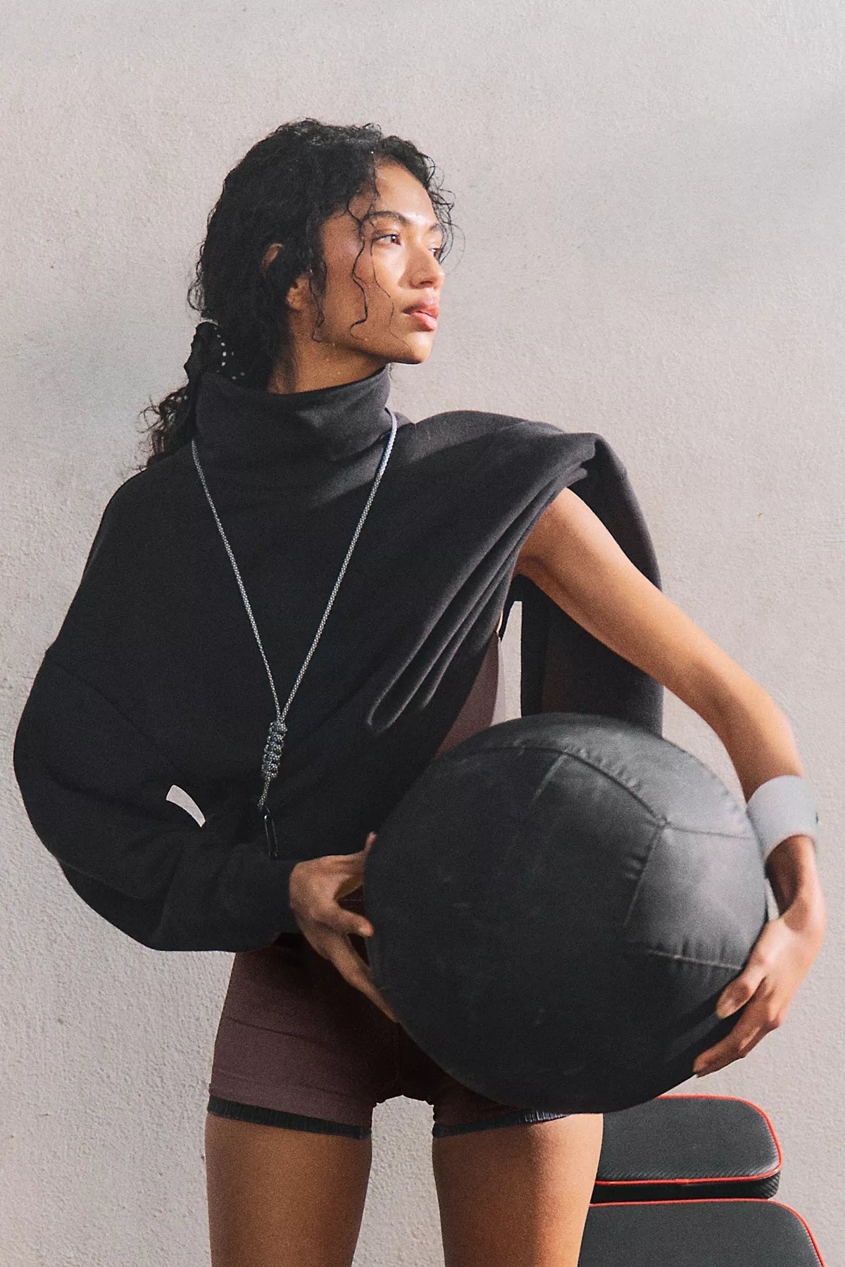 A Cut Above Mock Neck Pullover Sweatshirt