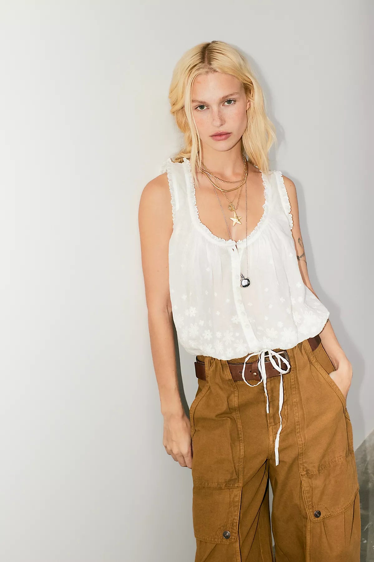 Cherry Scallop Top