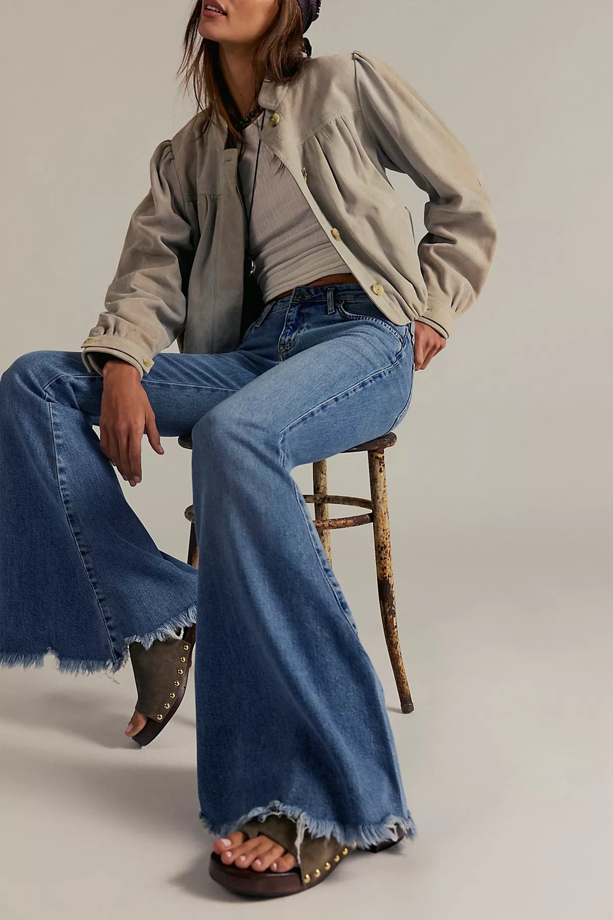 We The Free Emre Low-Rise Flare Jeans