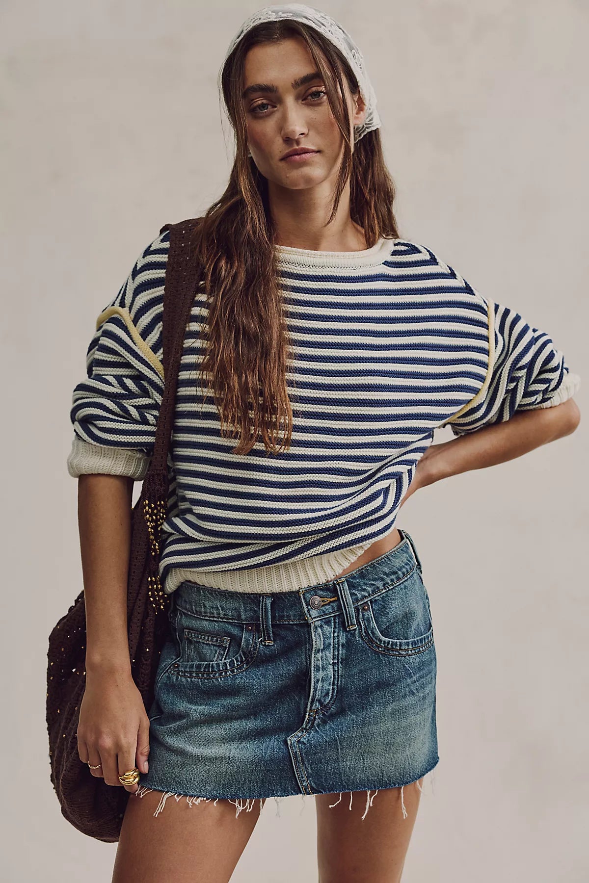 We The Free Lainey Low-Rise Mini Skirt