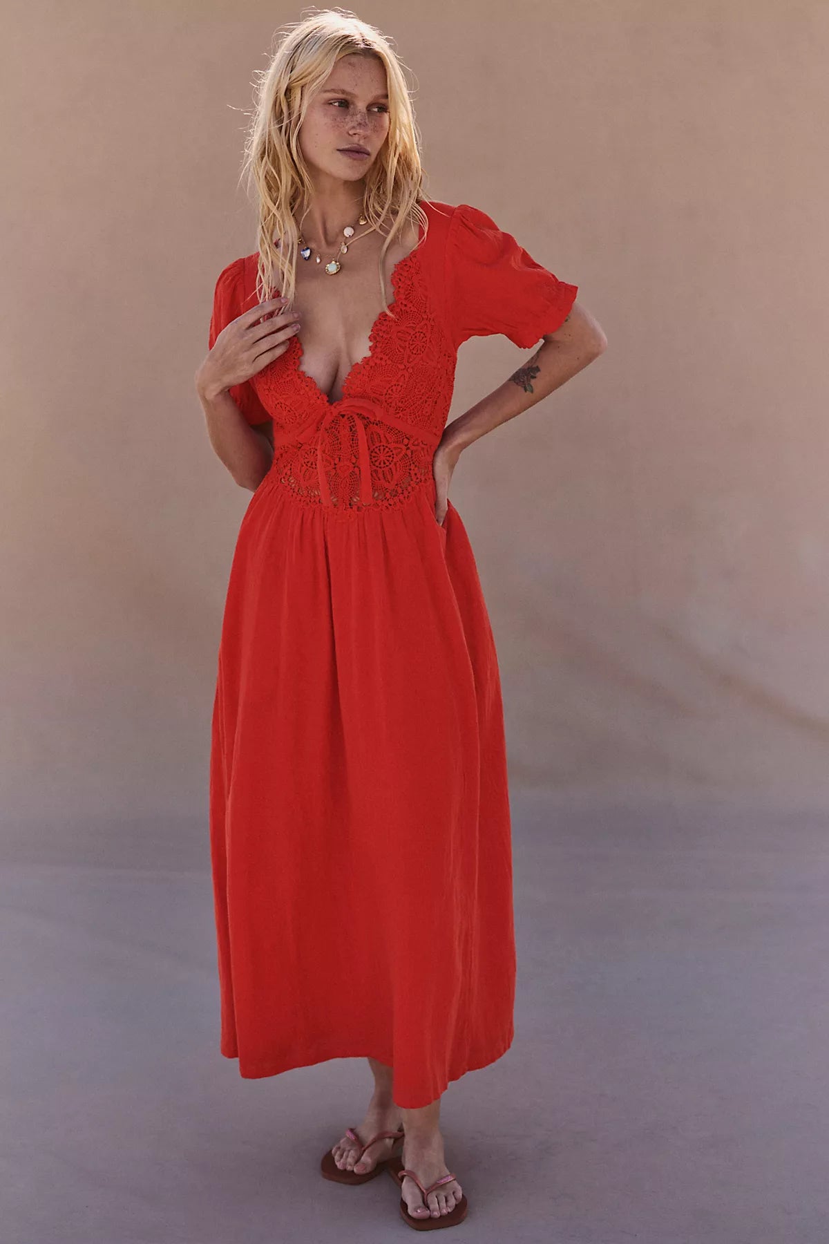 All You Need Is Lace Midi Dress