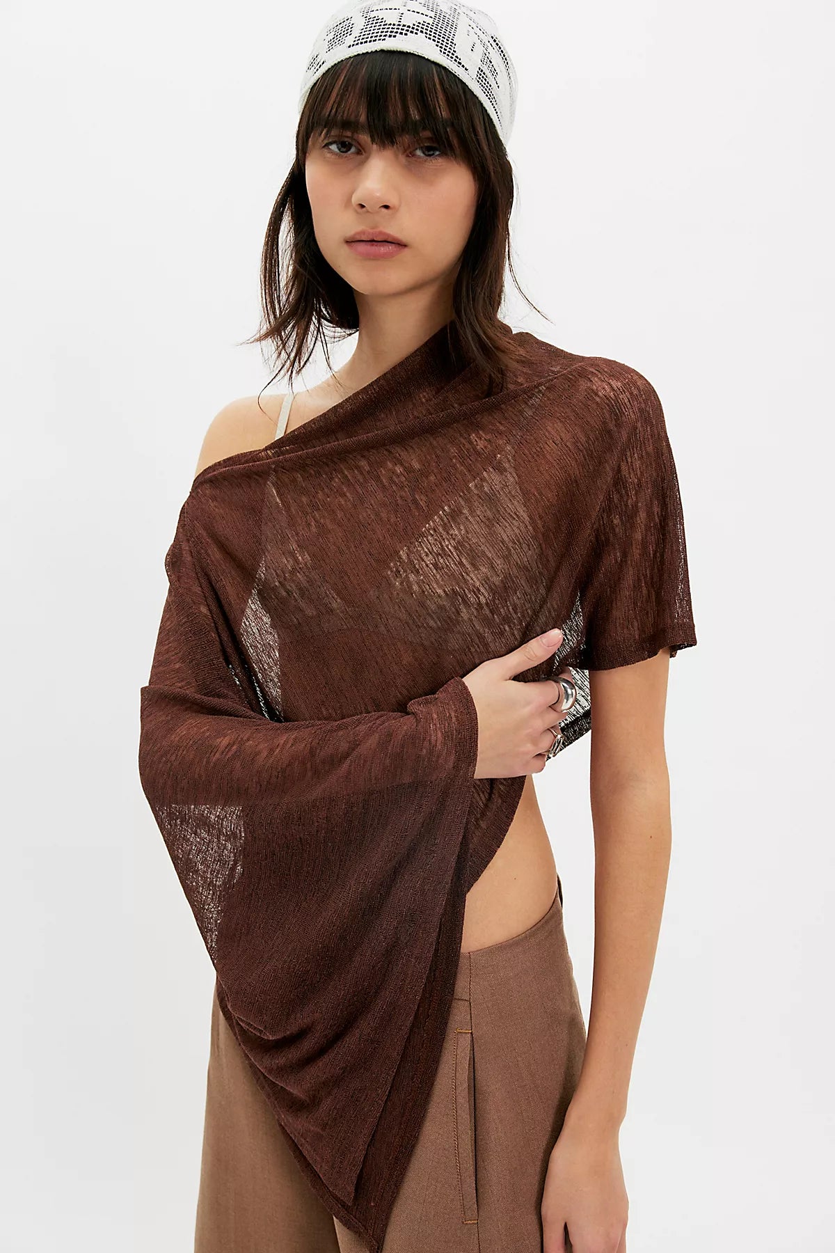 Maggie Everyday Asymmetrical Knit Poncho