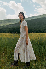 Falling Petals Maxi Dress