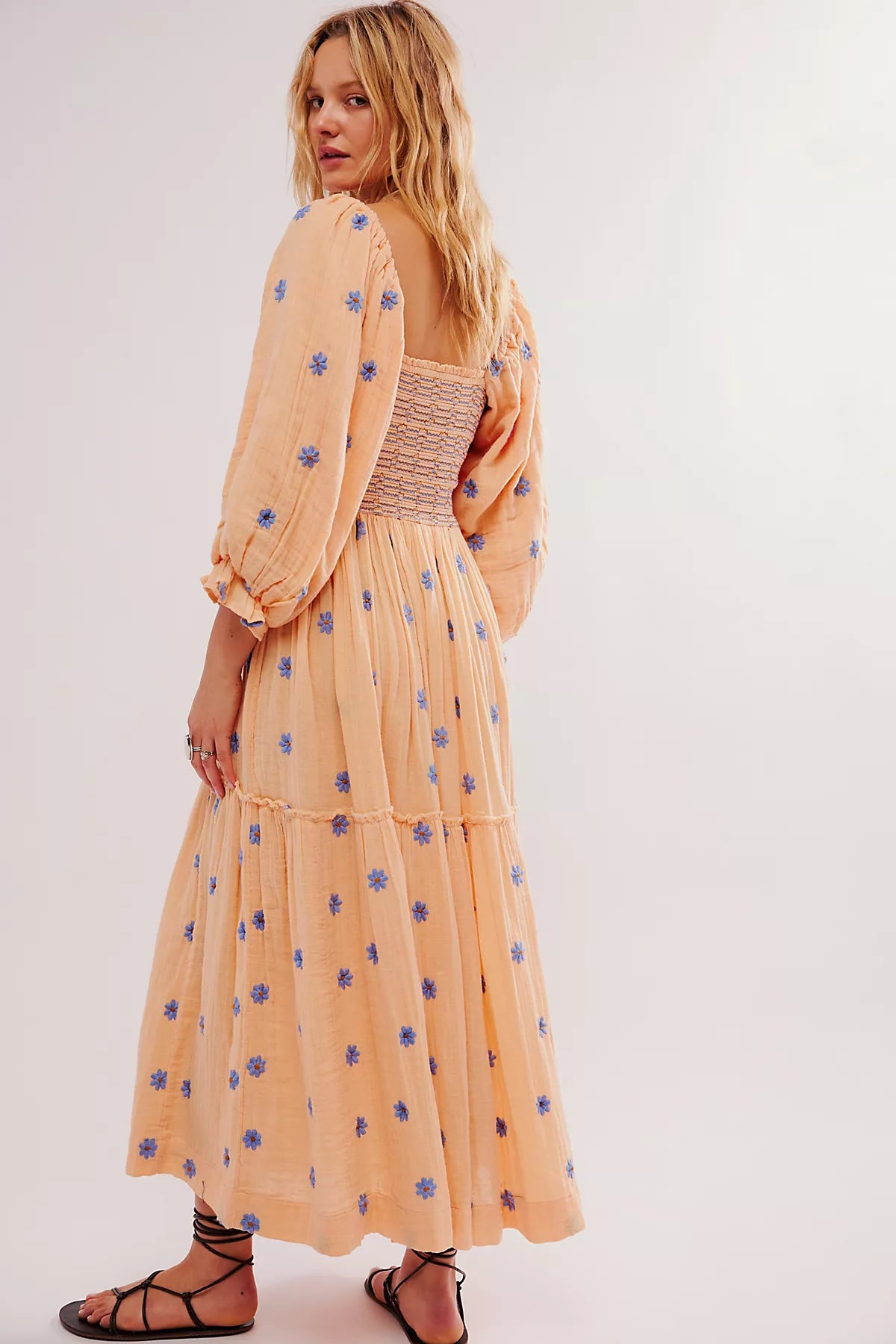 Dahlia Embroidered Maxi Dress