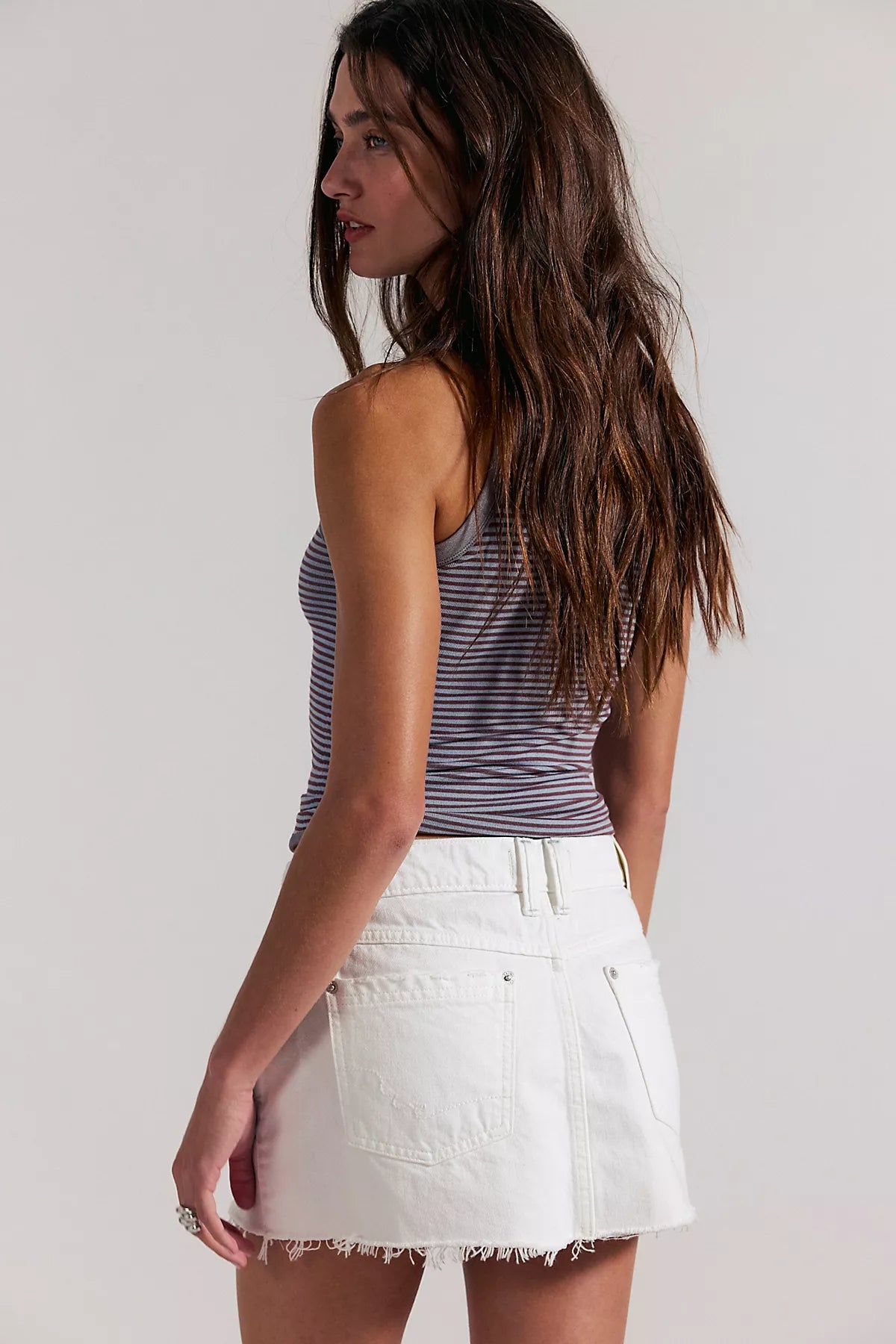 We The Free Lainey Low-Rise Mini Skirt