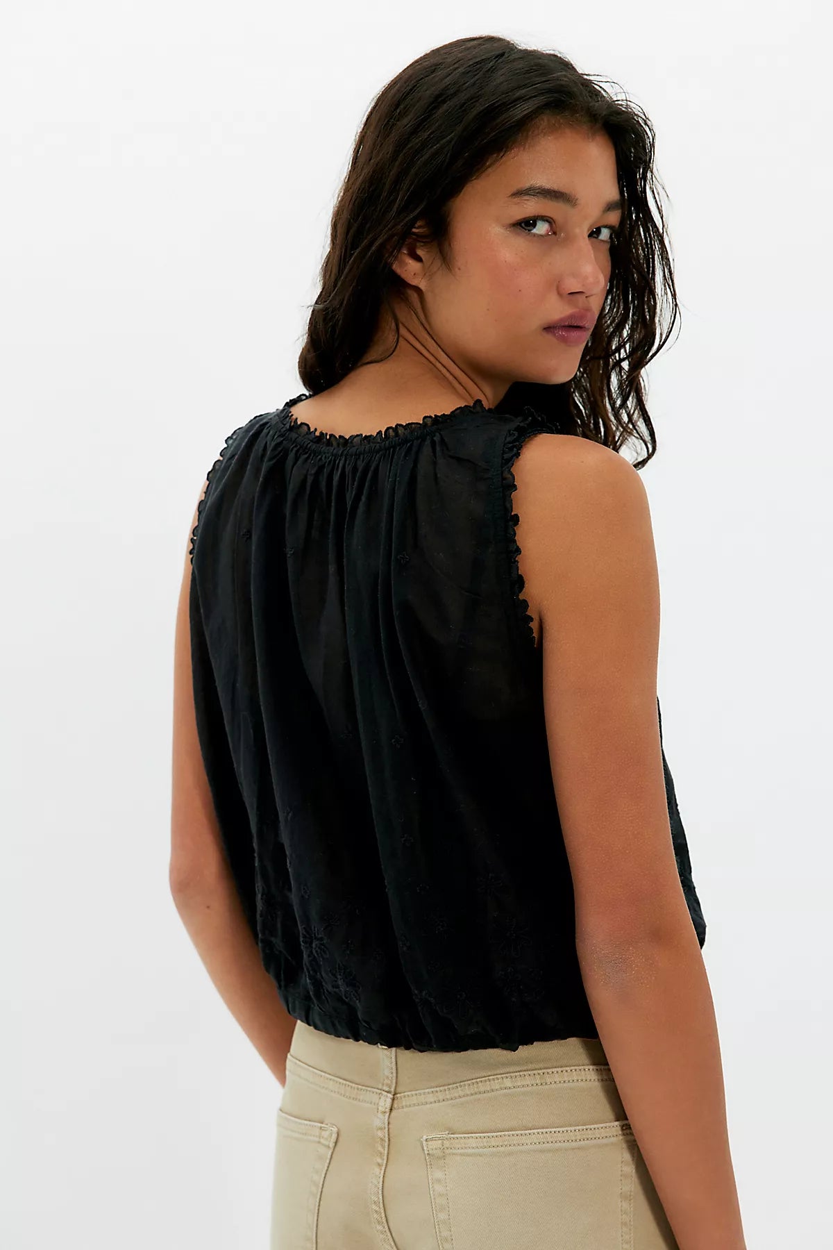 Cherry Scallop Top