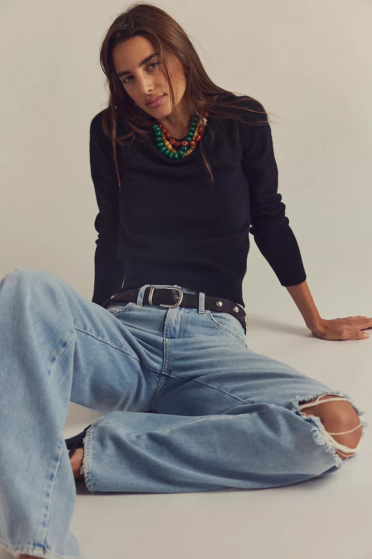 Malibu Cashmere Crewneck Sweater