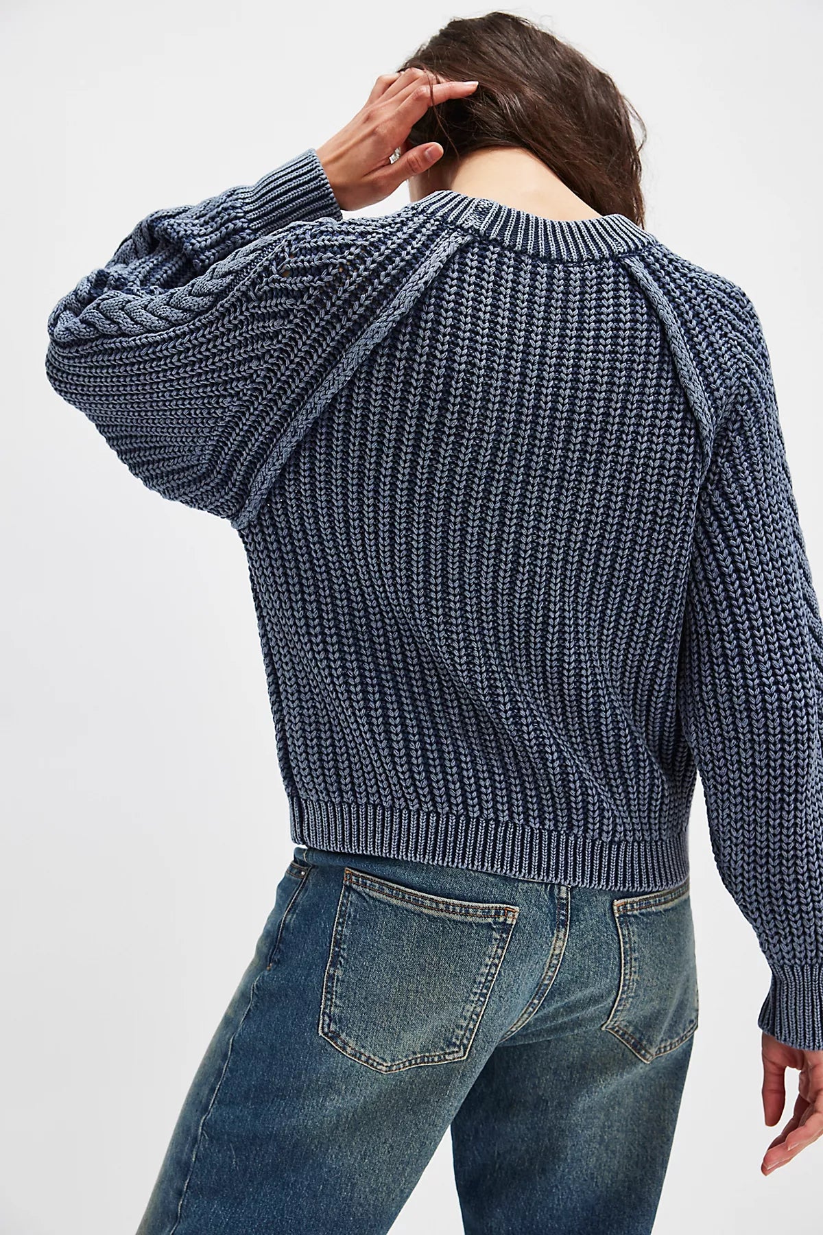 Frankie Cable Knit Cotton Sweater