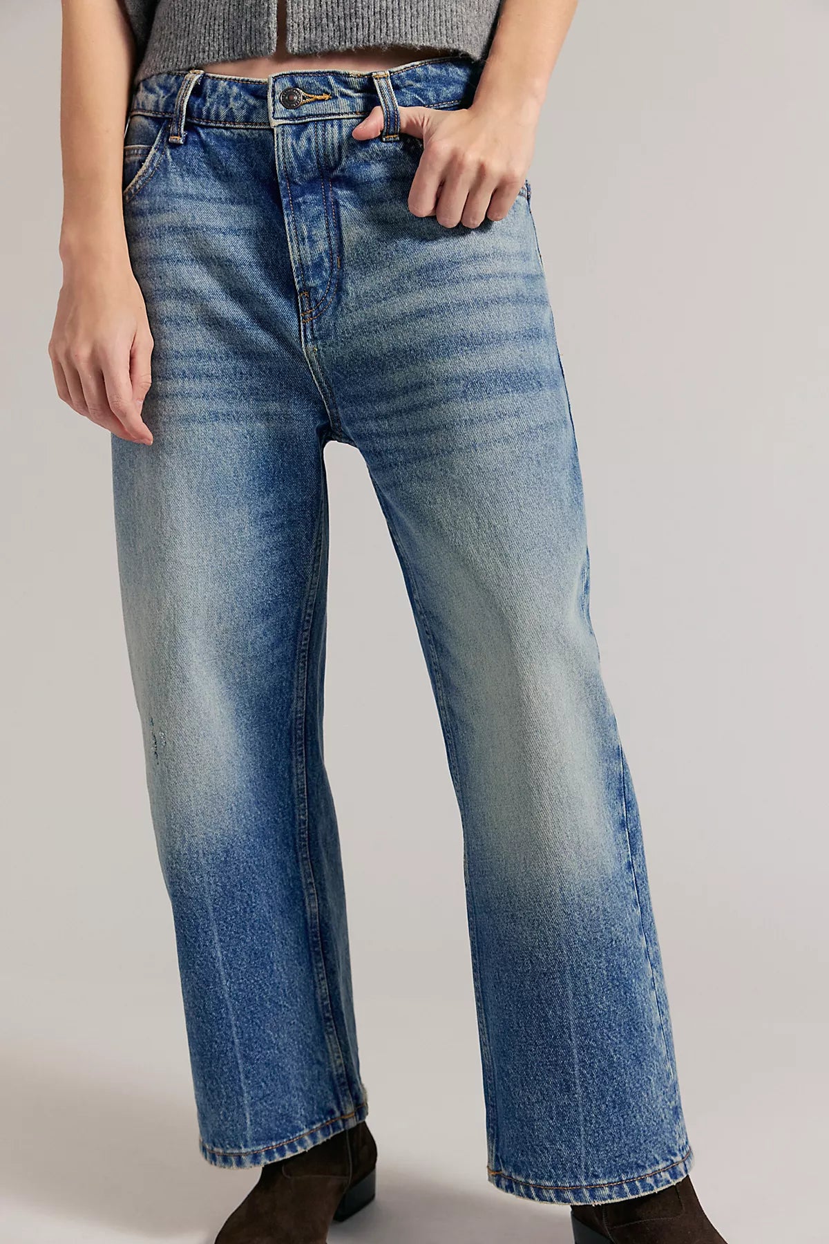 We The Free Deep Trance Dropped Boyfriend Jeans