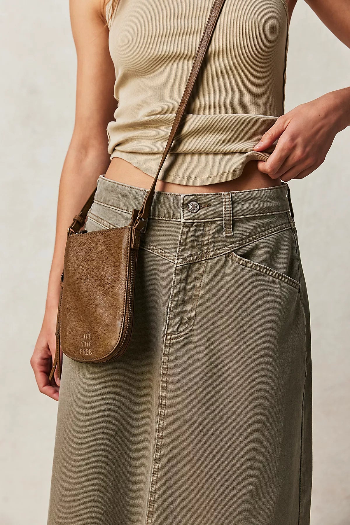 We The Free Come As You Are Denim Maxi Skirt