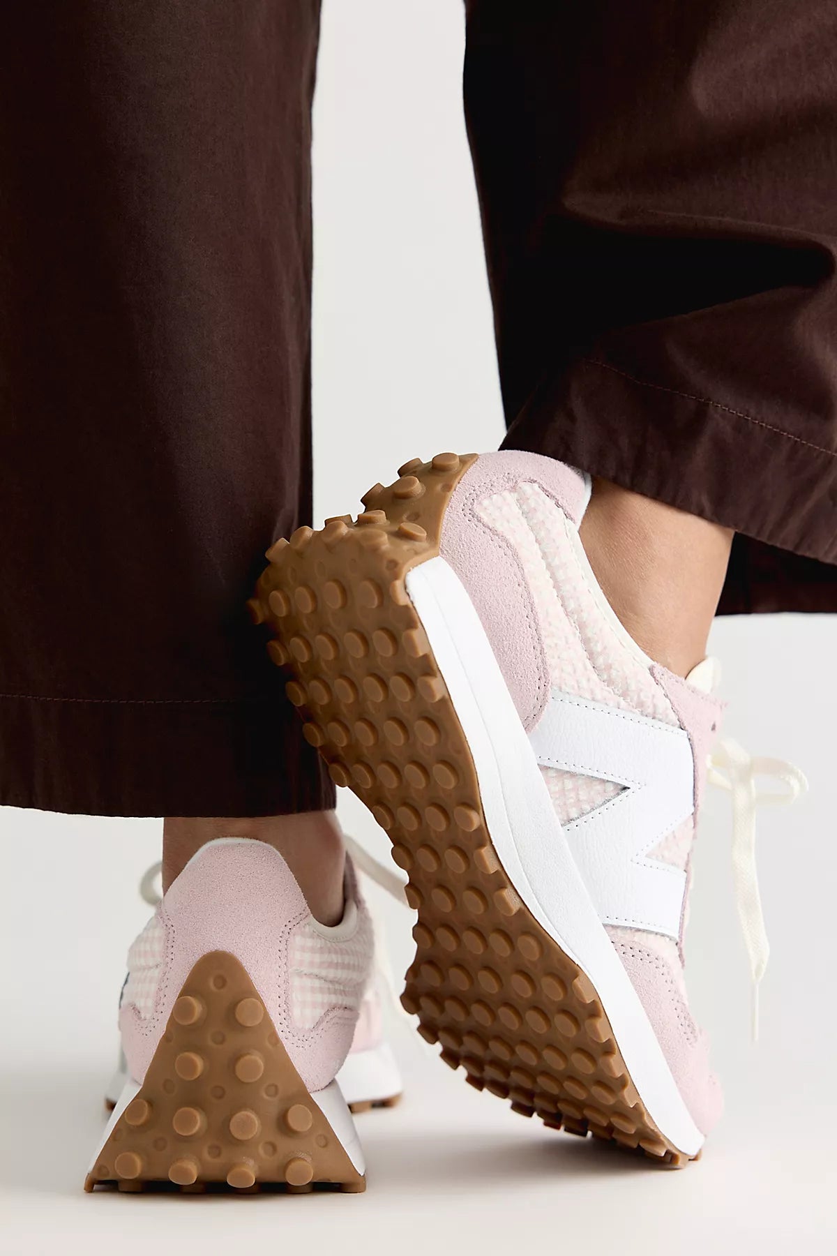New Balance 327 Gingham Sneakers