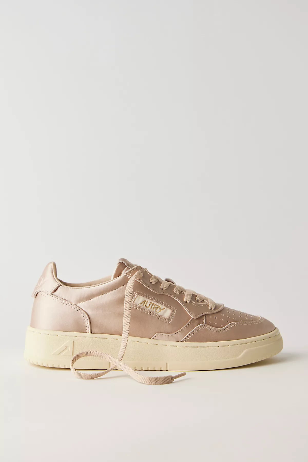 Autry Medalist Satin Low-Top Sneakers