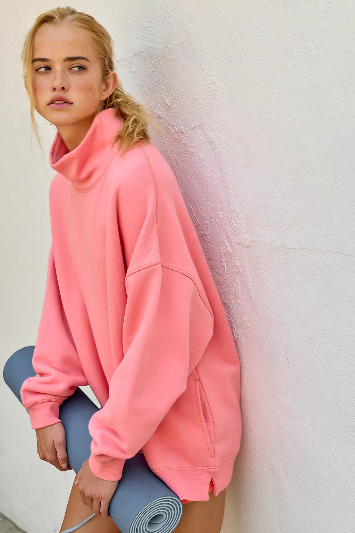 A Cut Above Mock Neck Pullover Sweatshirt