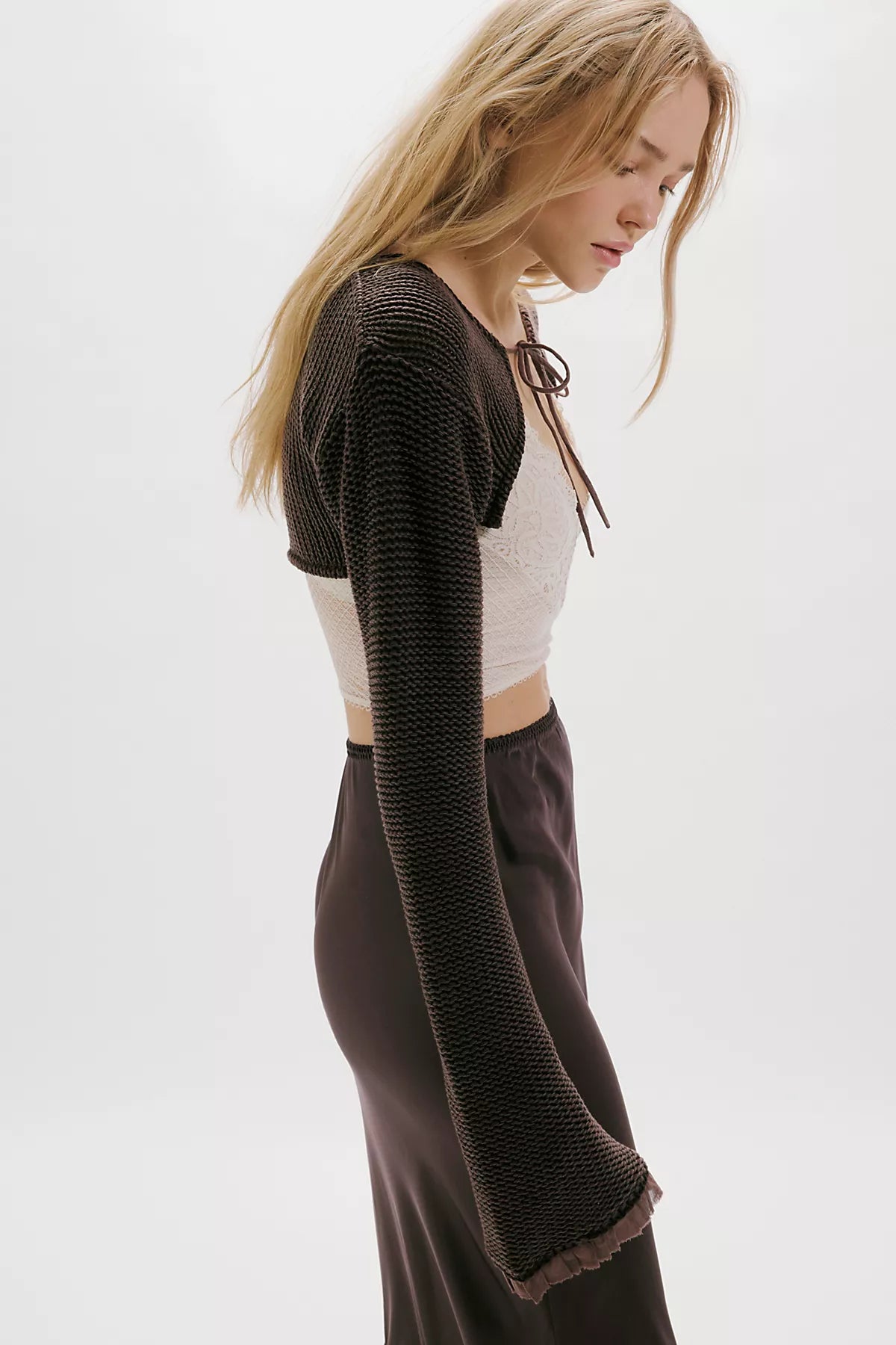 Dafne Knit Cropped Bolero Sweater