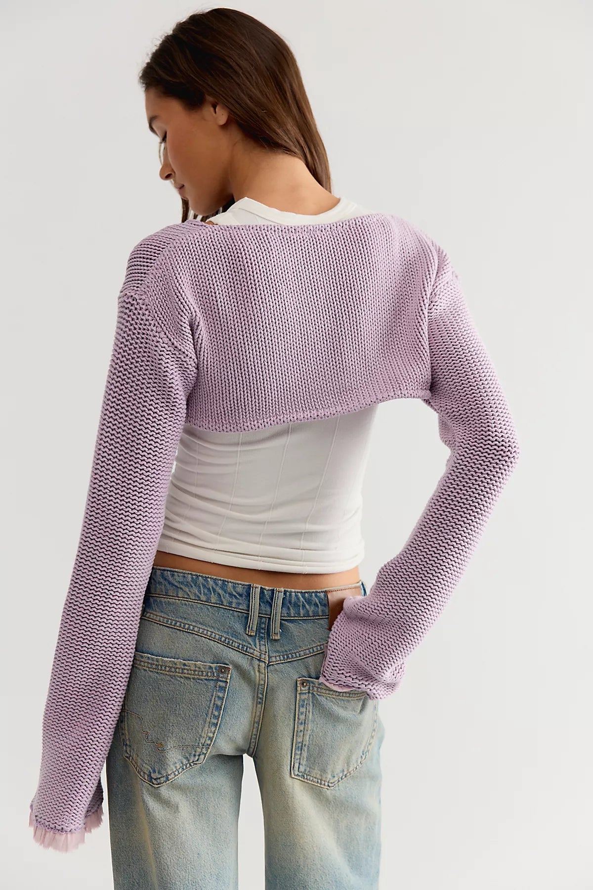 Dafne Knit Cropped Bolero Sweater