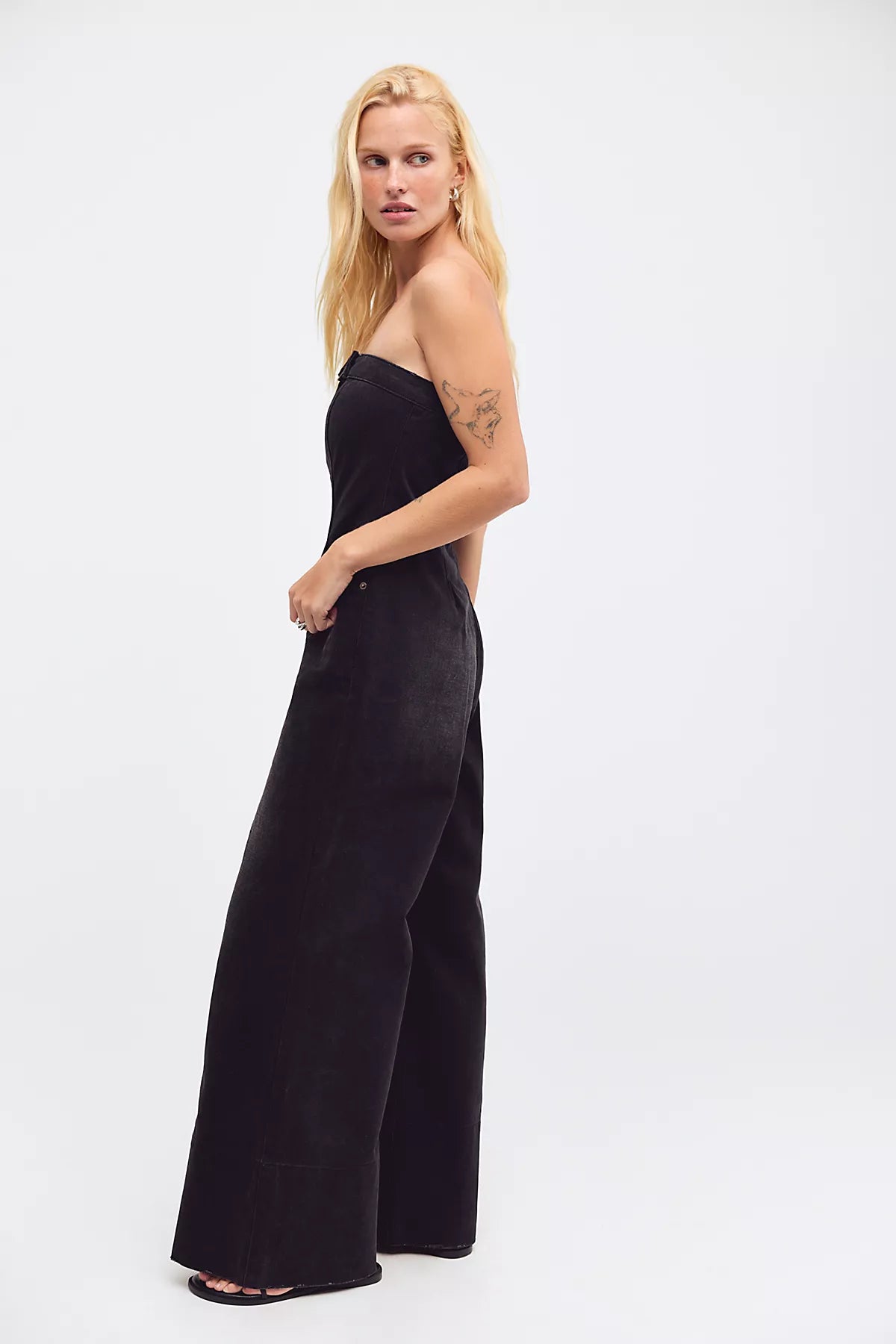 OneTeaspoon Dark Angel Strapless Jumpsuit