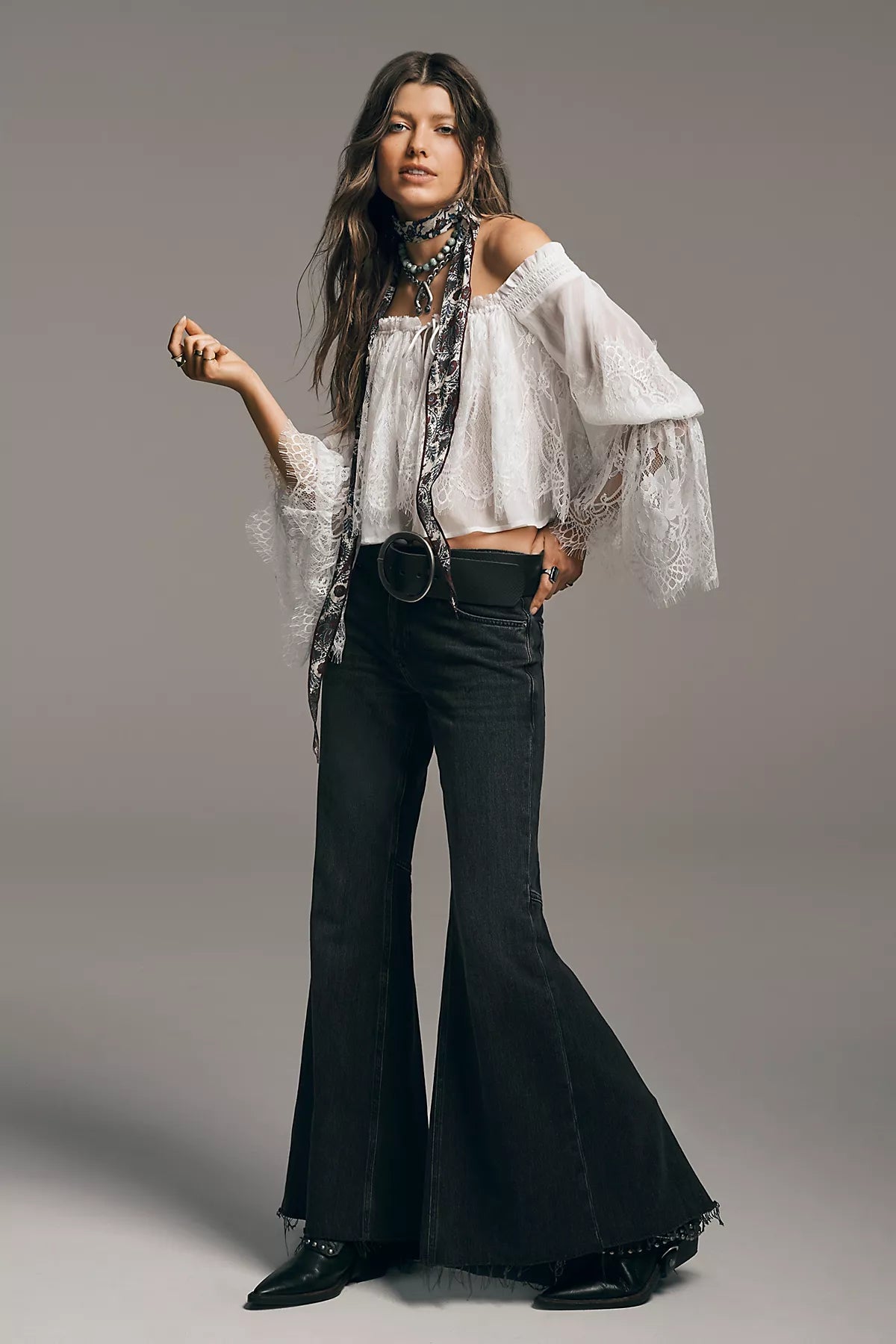 We The Free Emre Low-Rise Flare Jeans
