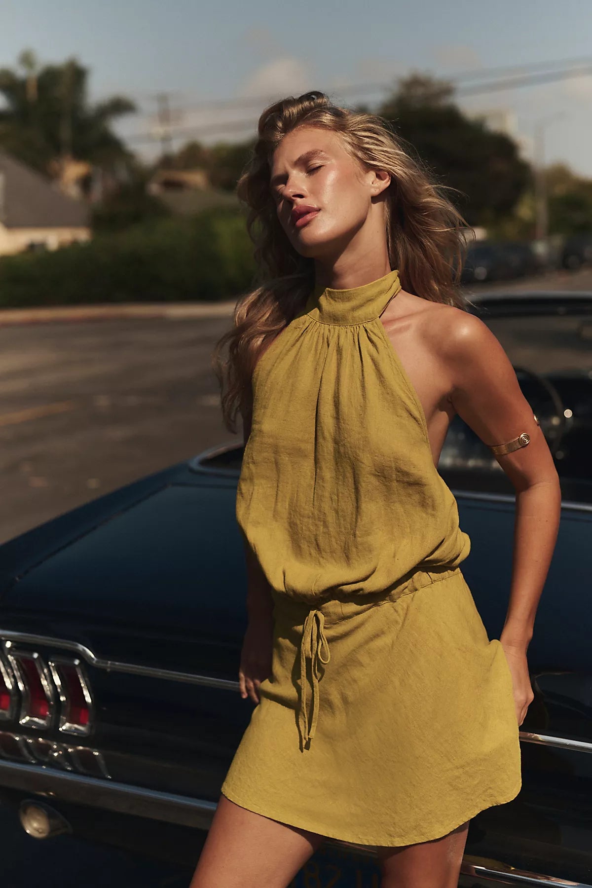 Sandshell Linen Drea Mini Dress