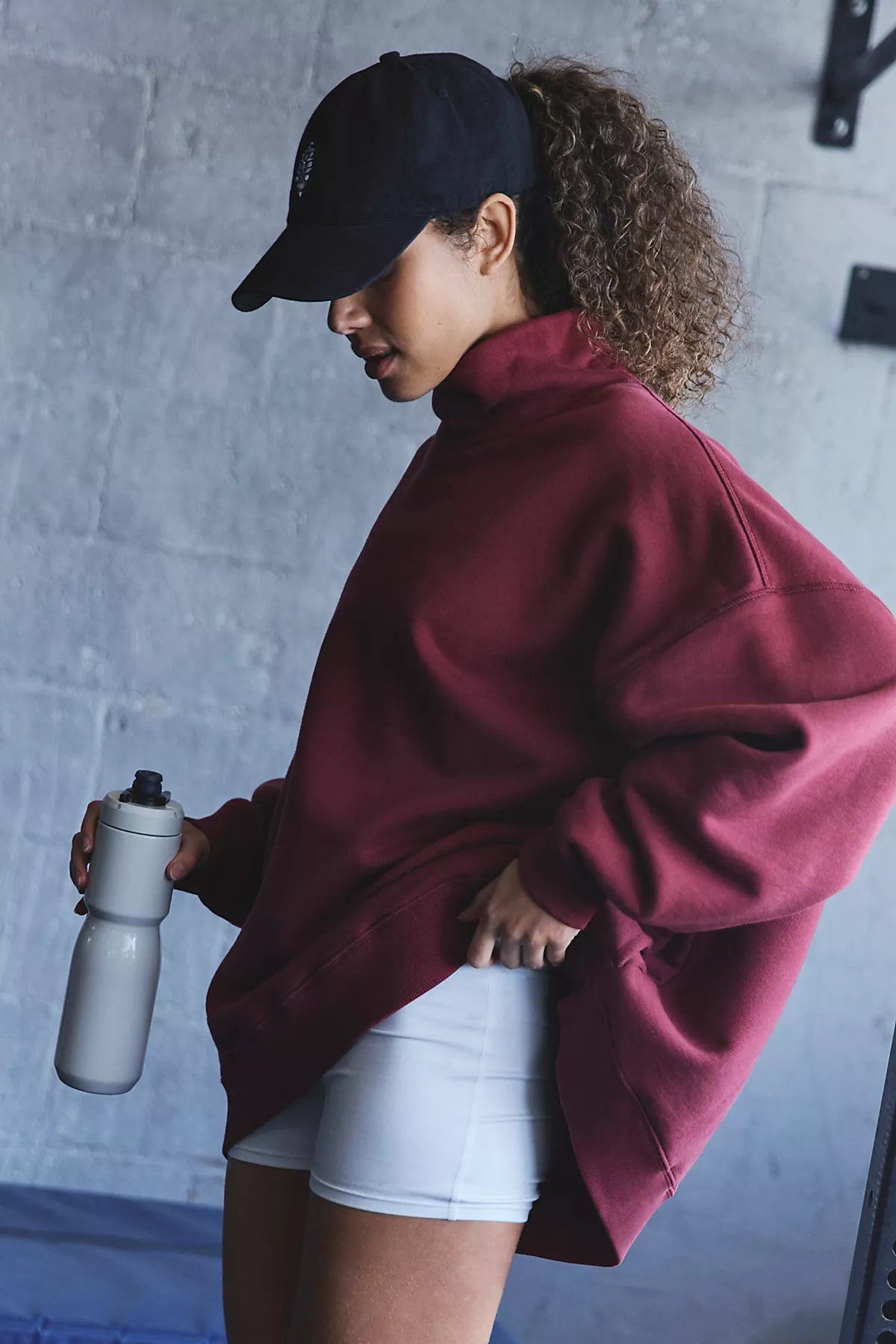 A Cut Above Mock Neck Pullover Sweatshirt
