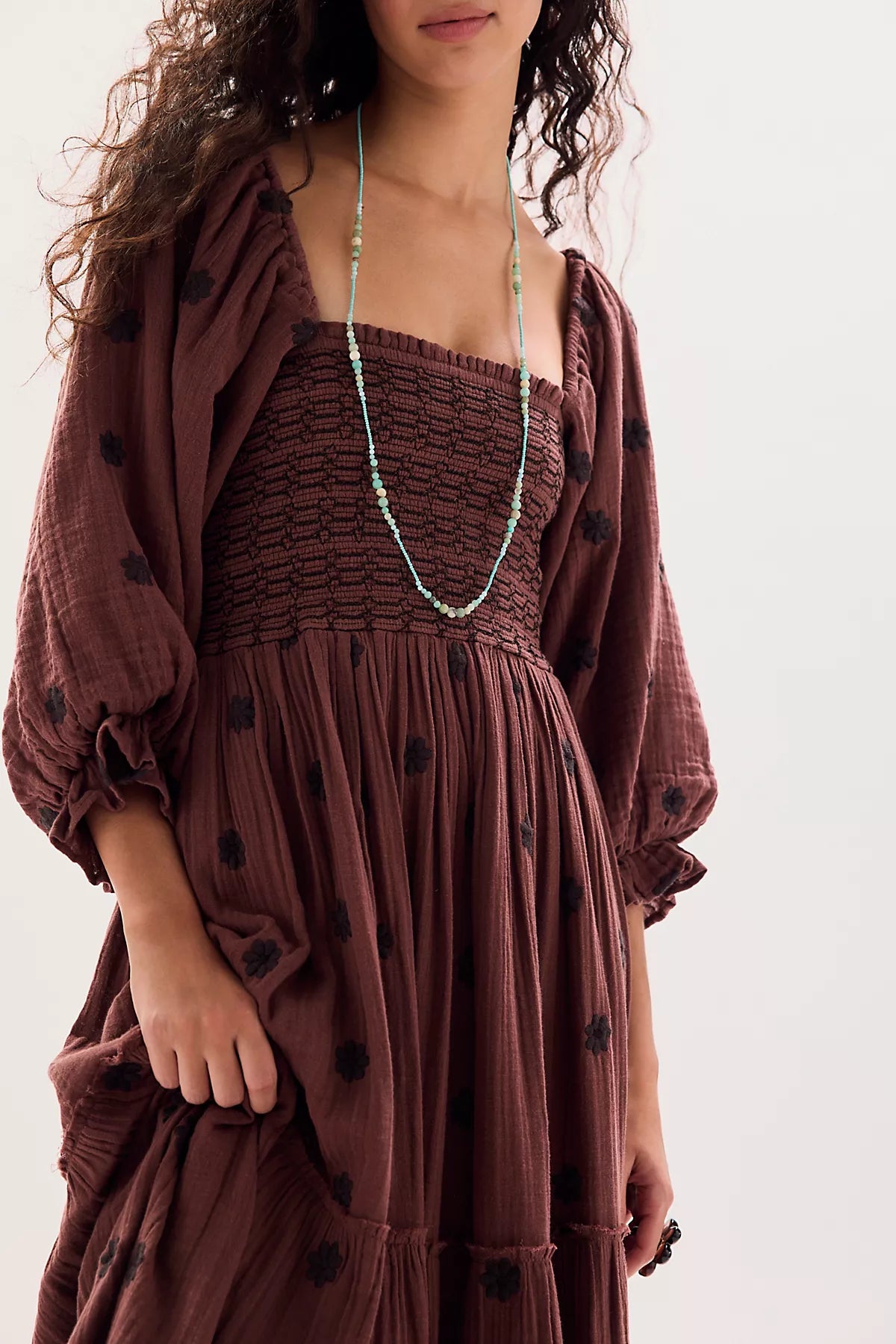 Dahlia Embroidered Maxi Dress