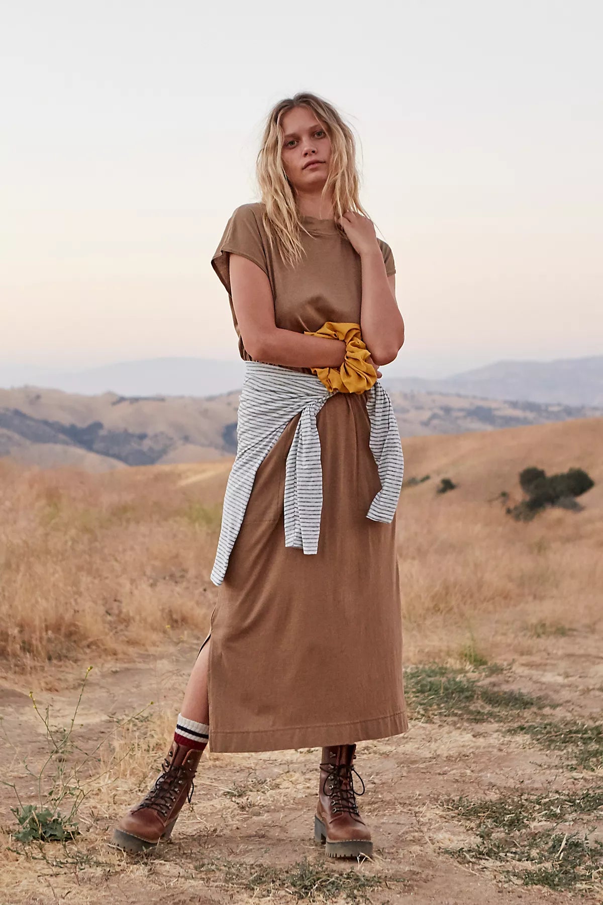 All Day Long Midi T-Shirt Dress