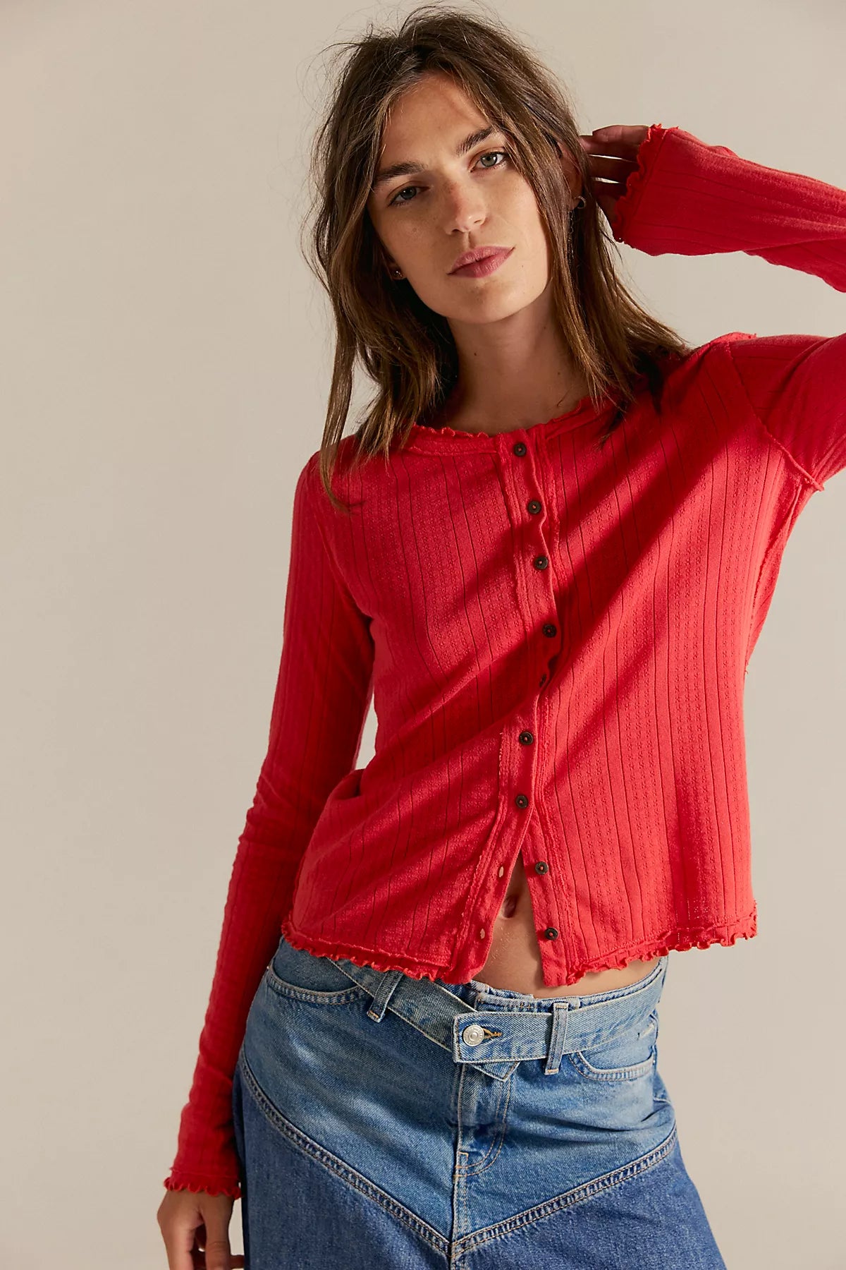 We The Free Penny Pointelle Cardi