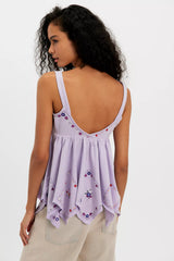 Deja Vu Embroidered Babydoll Top