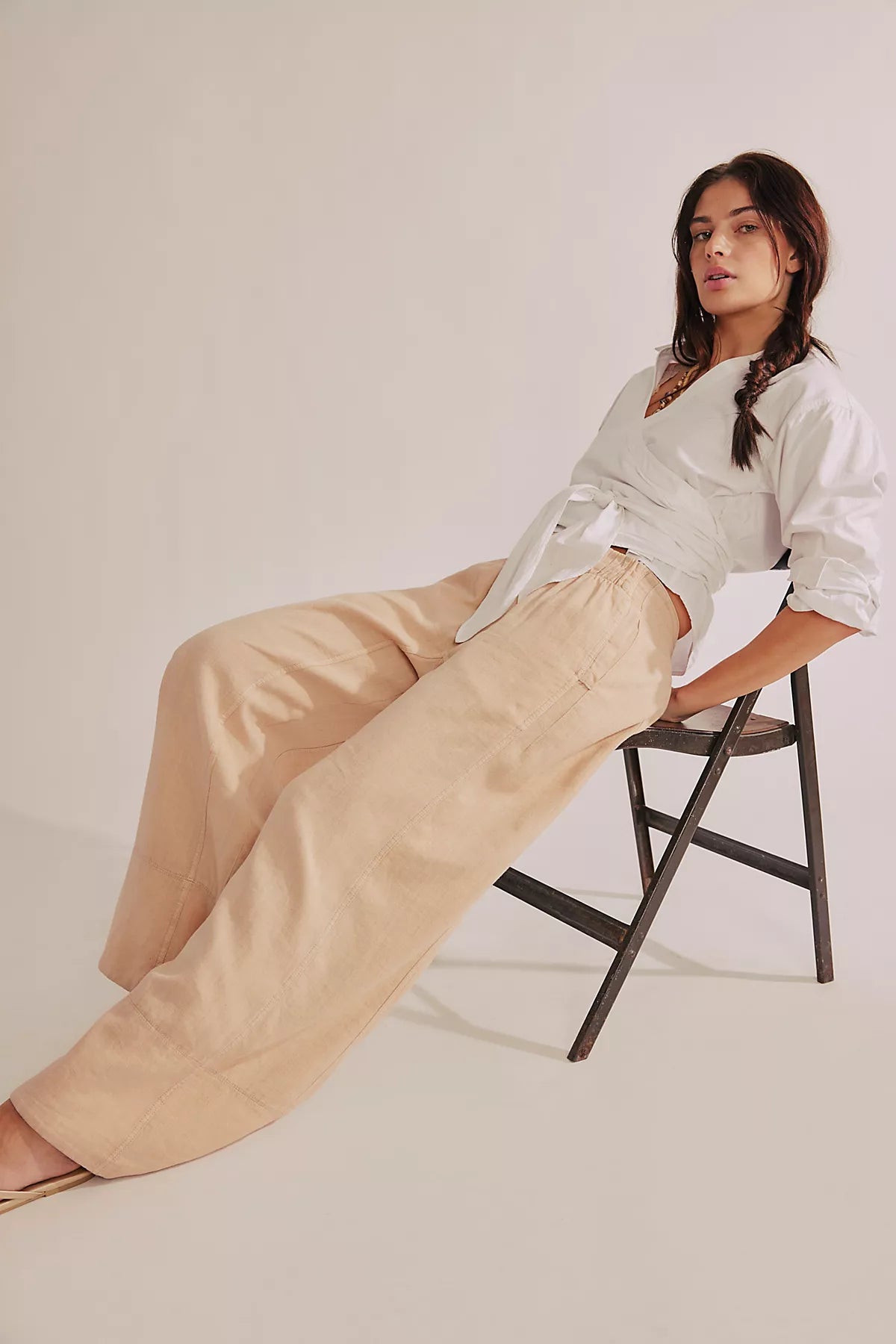 Day's End Linen Pull-On Pants