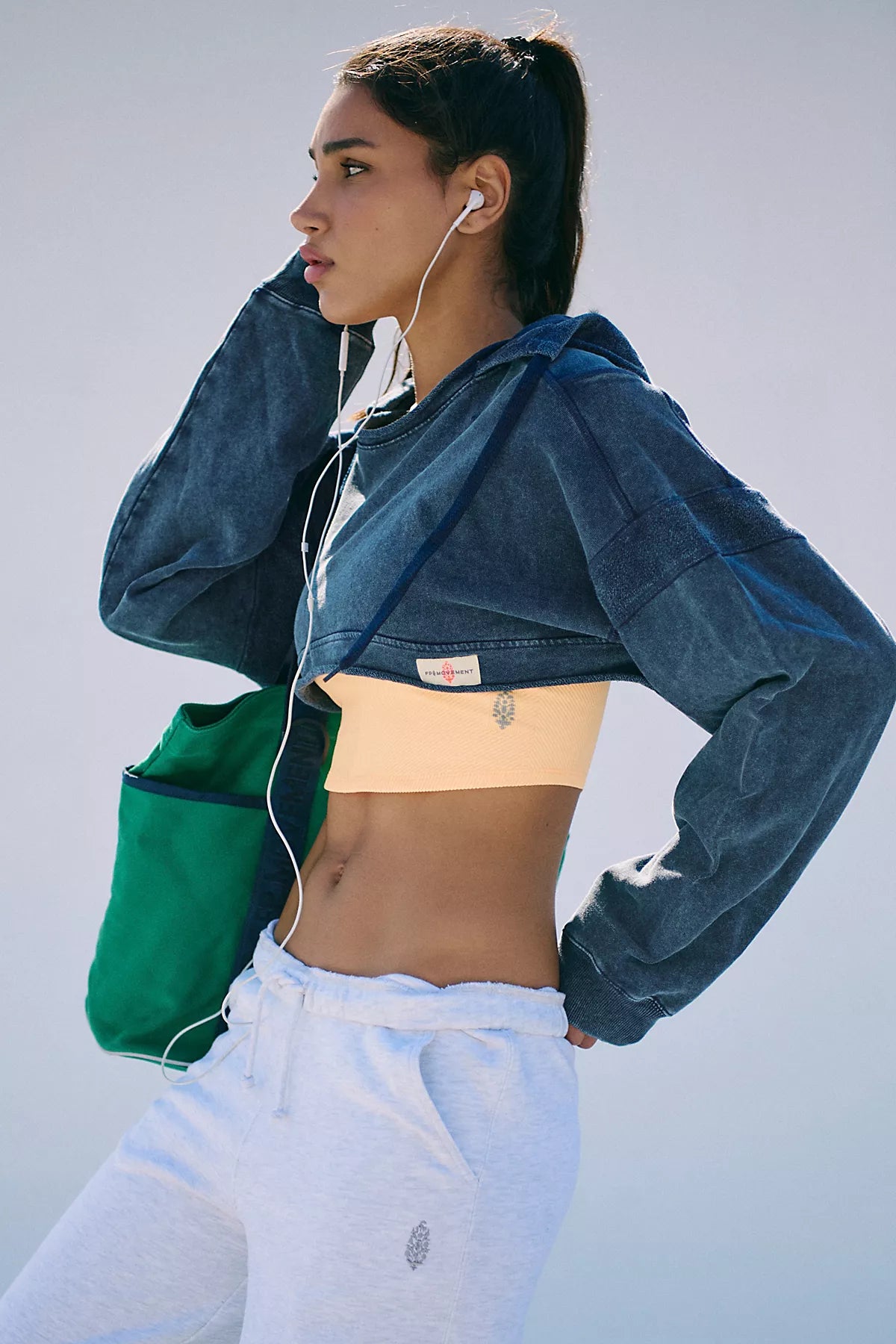 Coastline Cropped Hoodie