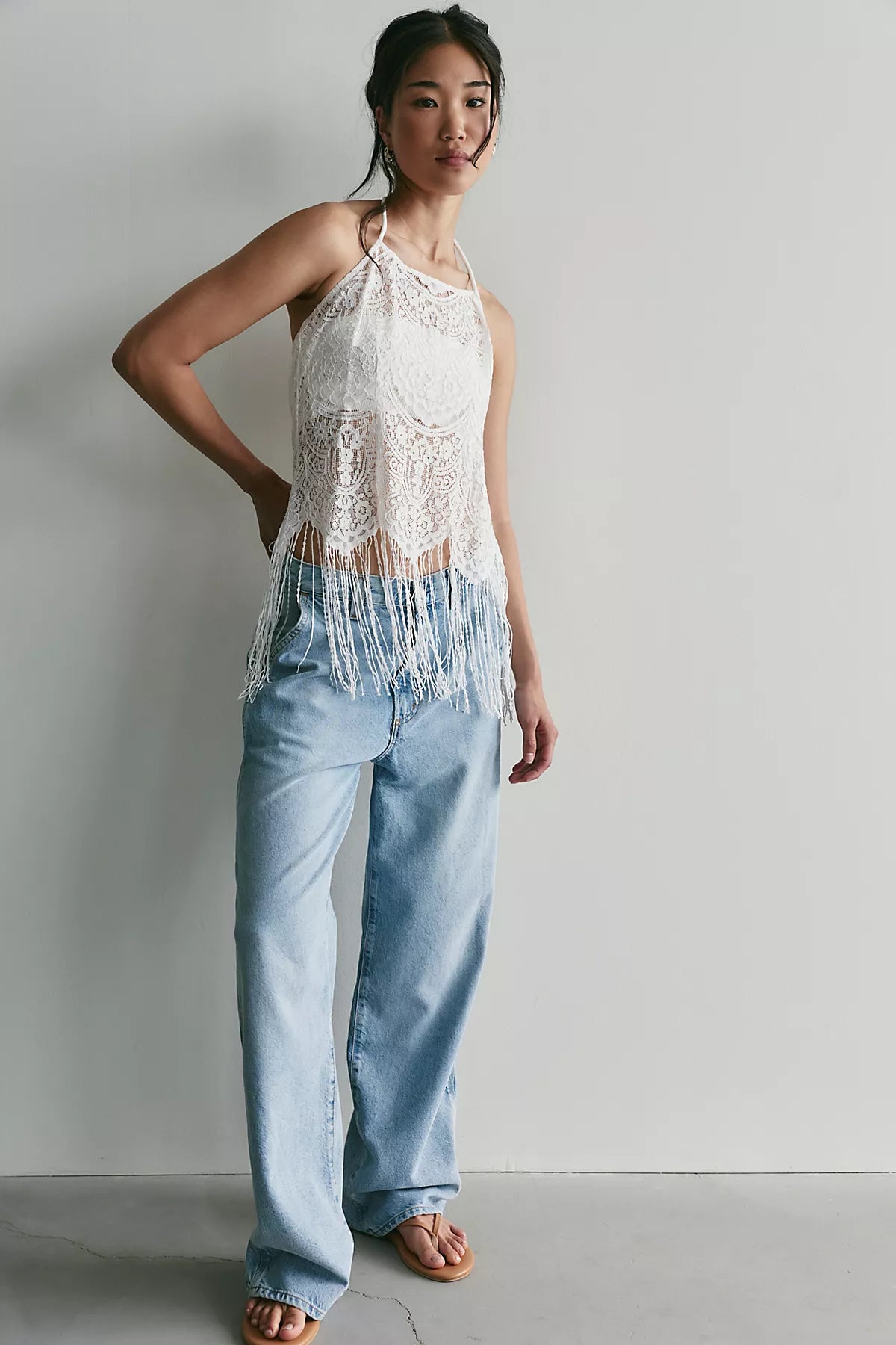 For Love & Lemons Siren Fringe Top