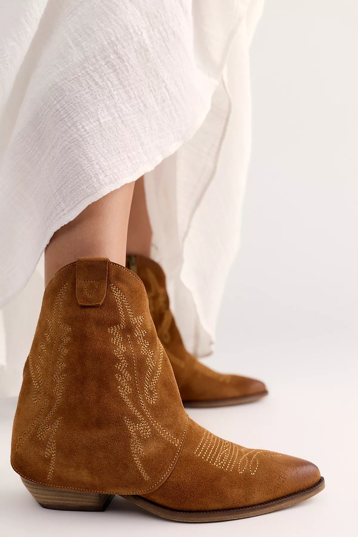 Asher Western Ankle Boots