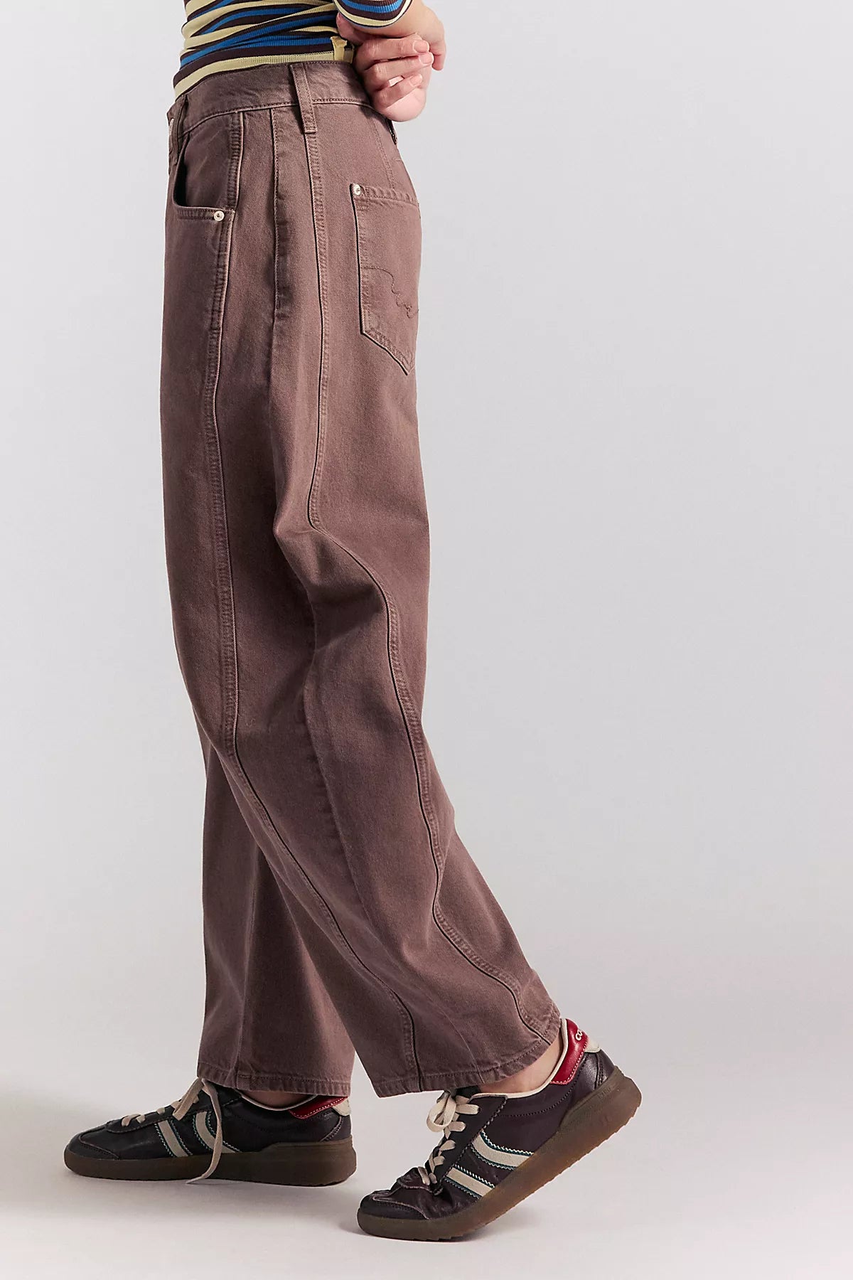We The Free Good Luck Mid-Rise Barrel Jeans