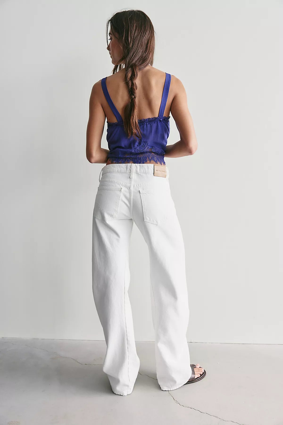 We The Free Fable Low-Rise Twisted Bowed Jeans