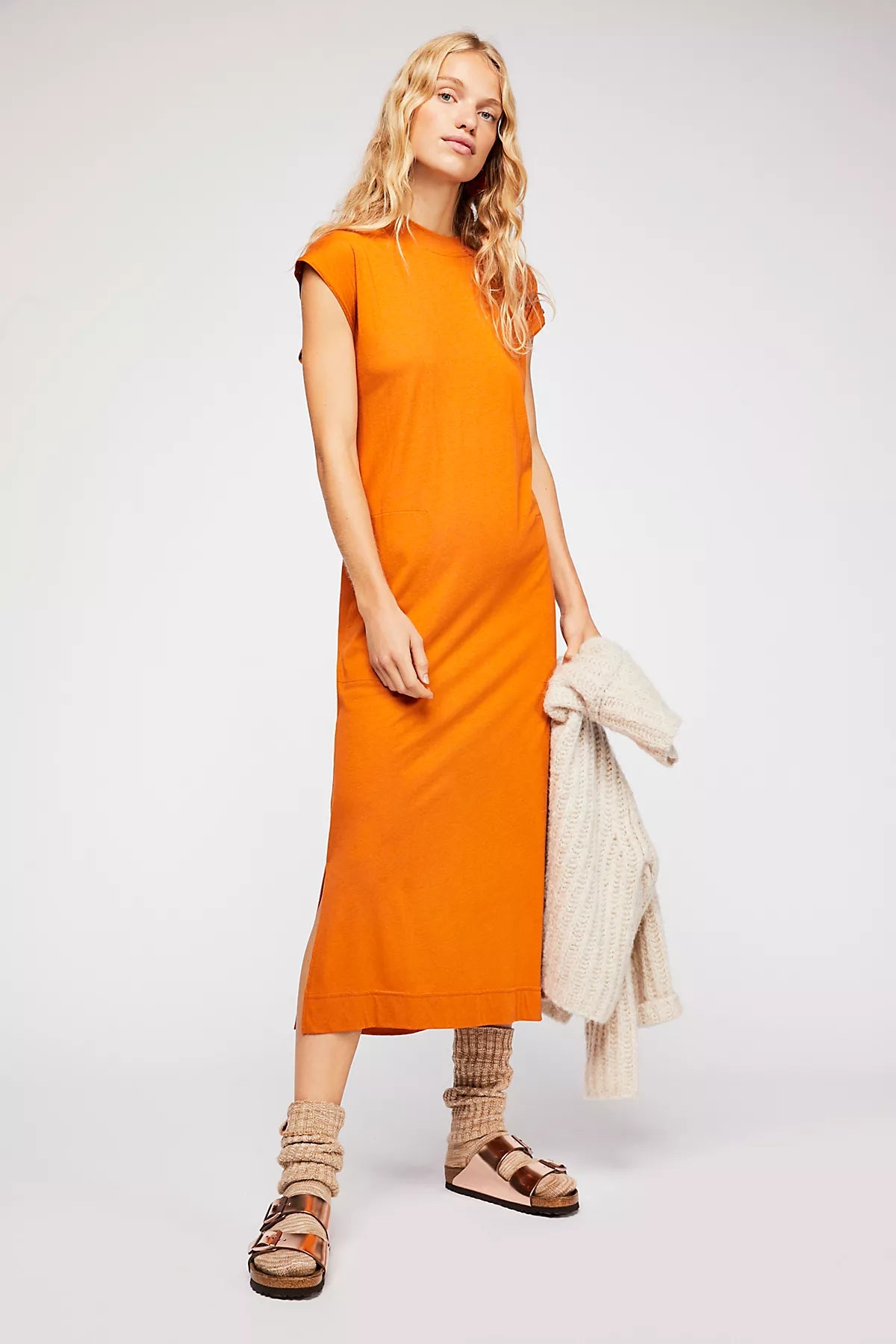 All Day Long Midi T-Shirt Dress