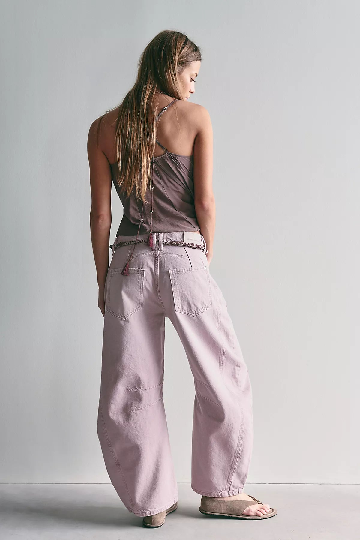 We The Free Good Luck Mid-Rise Barrel Jeans