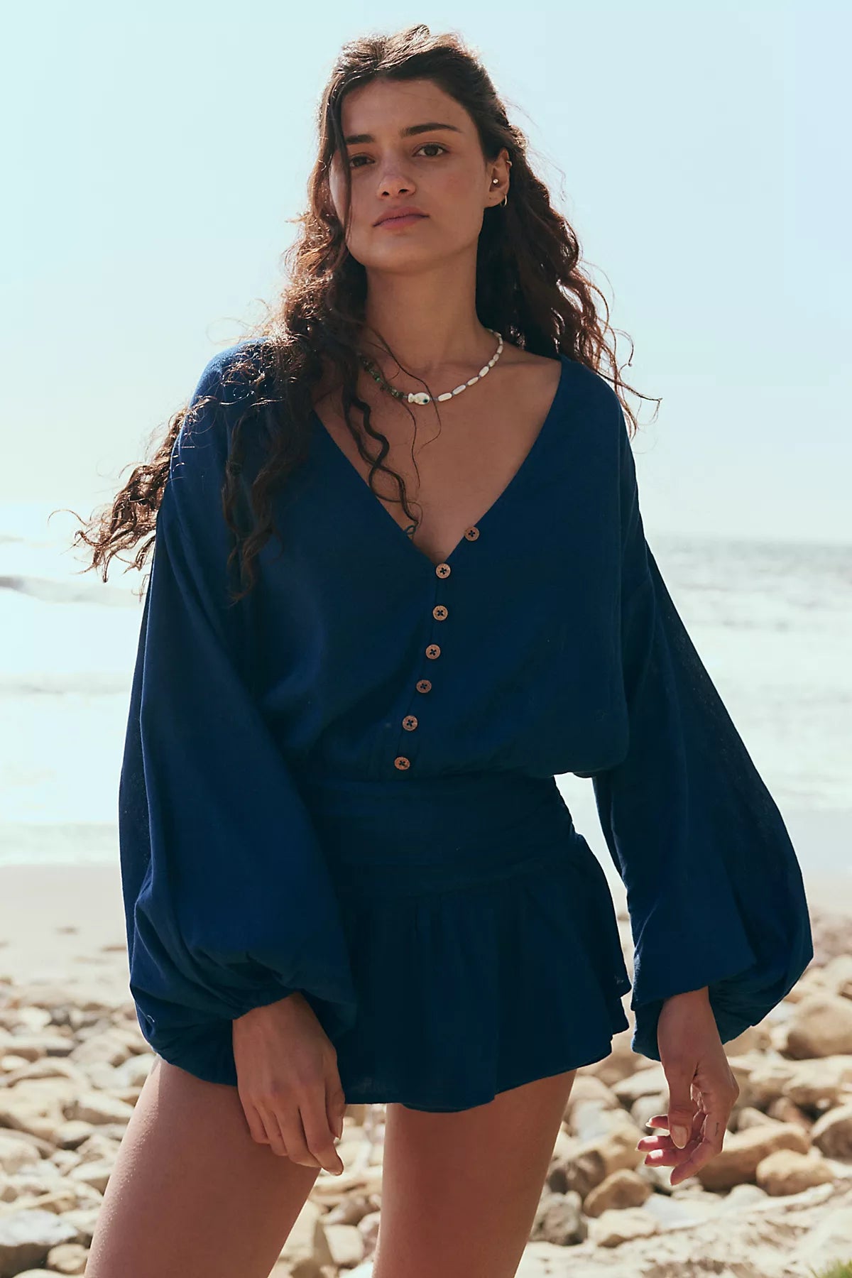 Carson Drop-Waist Romper