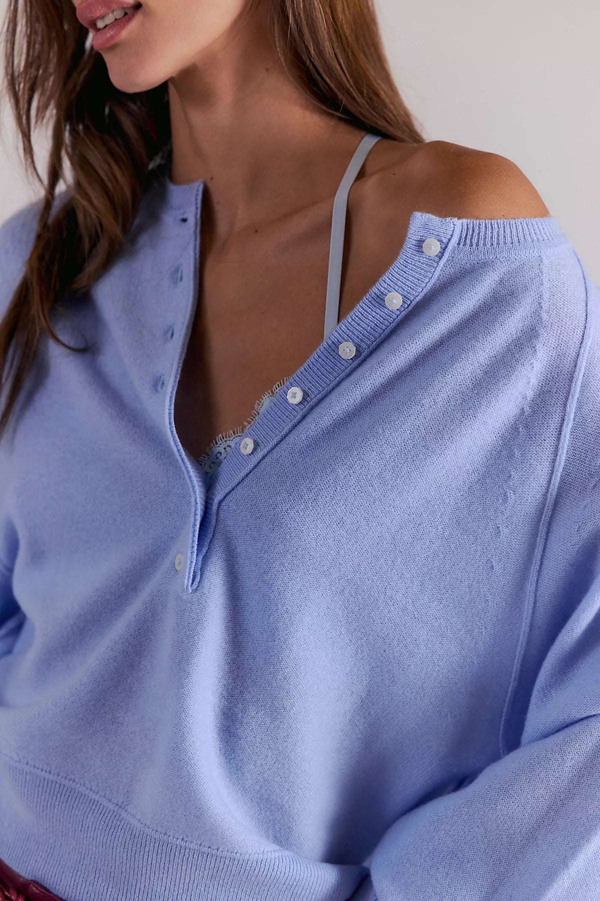 Porta Cashmere Henley Sweater