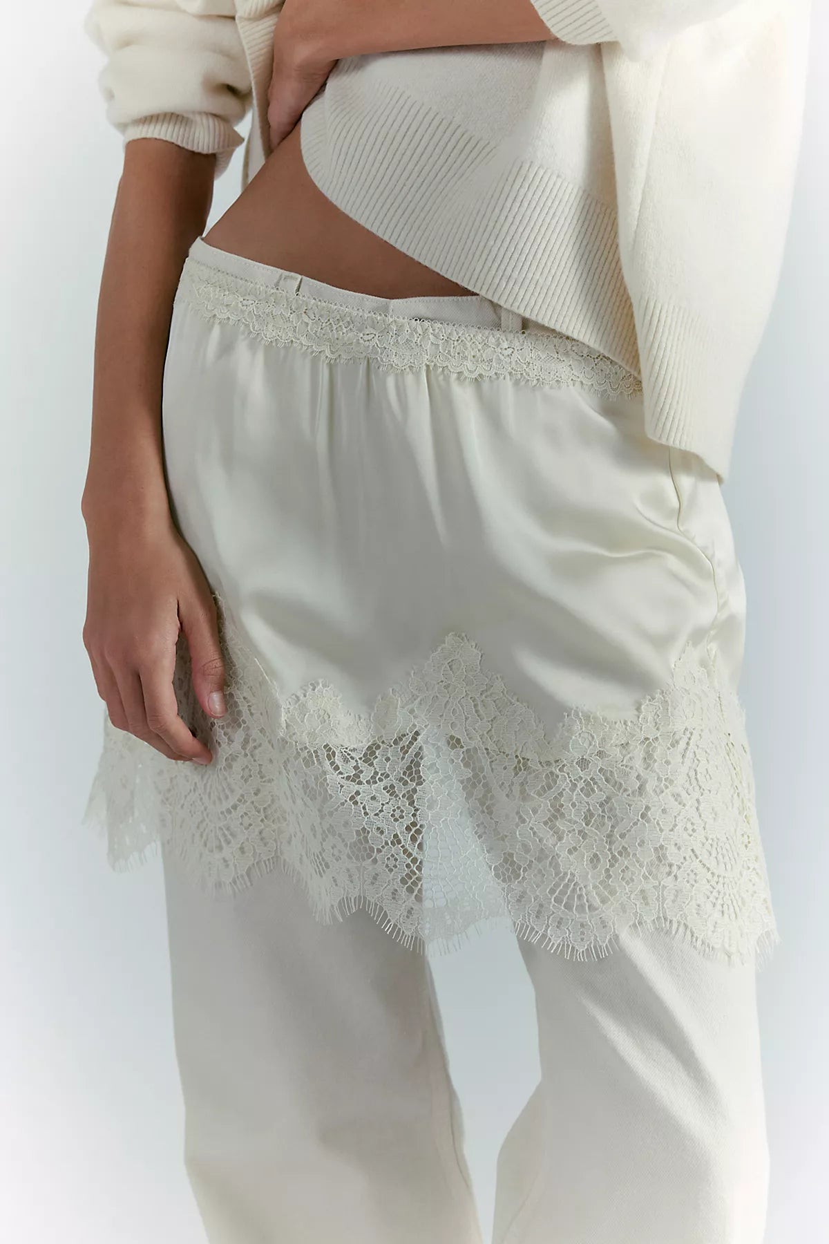 Meet Me In The Middle Mini Slip Skirt
