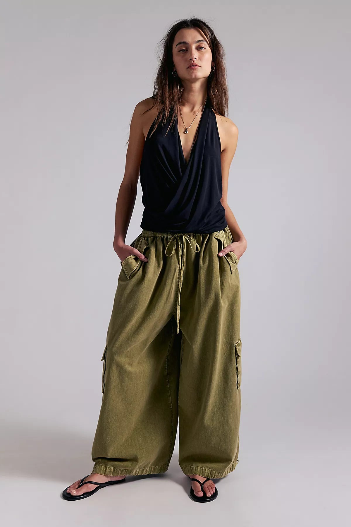 Bobbi Pull-On Cargo Trousers
