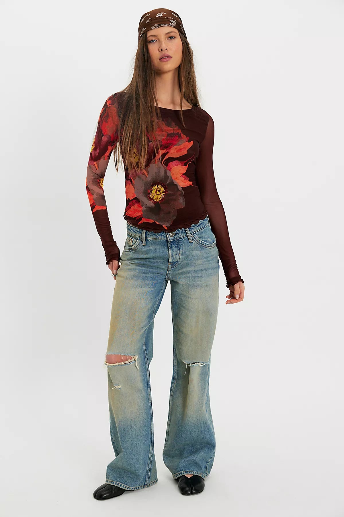 Lilly Printed Long Sleeve Top